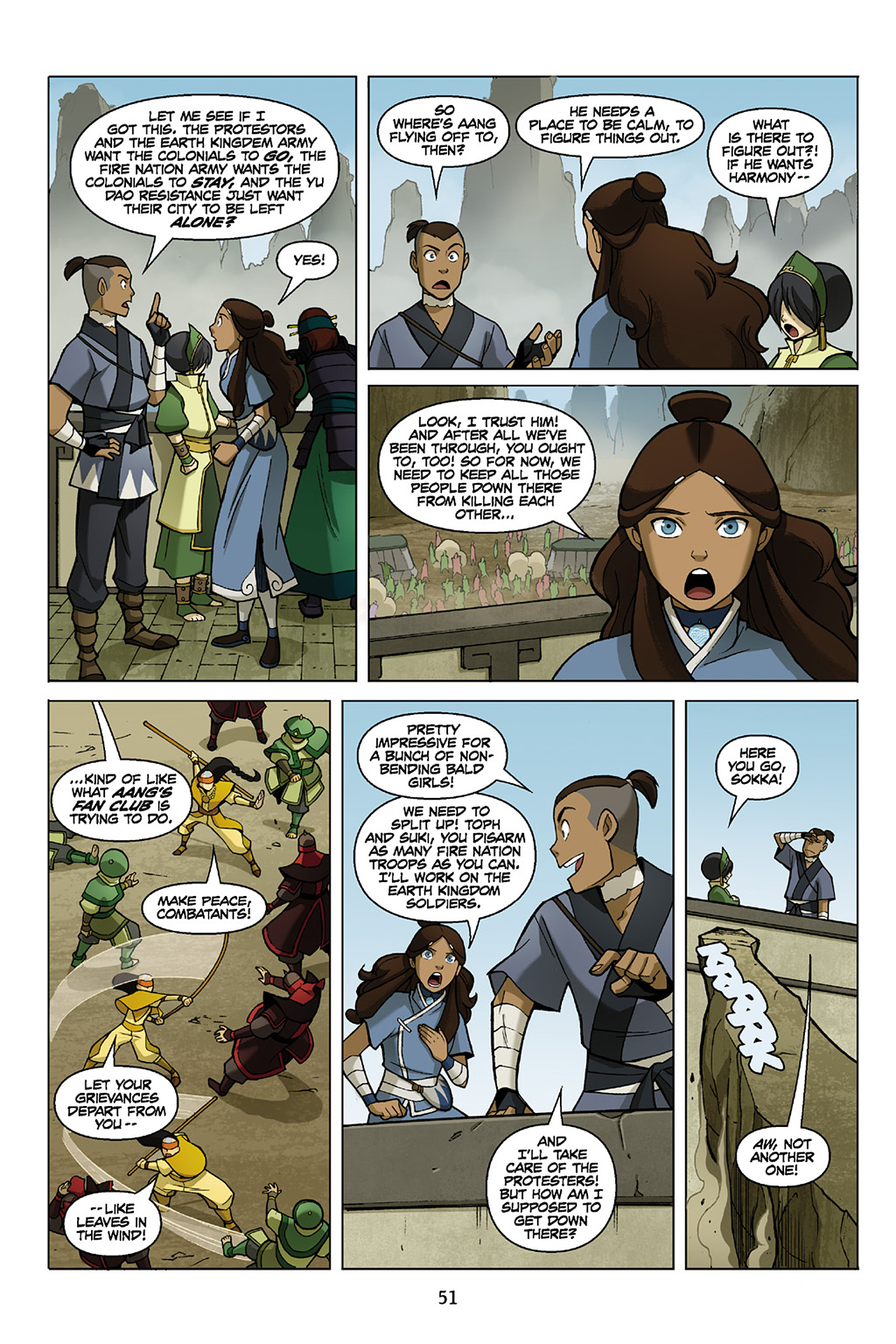Read online Nickelodeon Avatar: The Last Airbender - The Promise comic -  Issue # Part 3 - 51