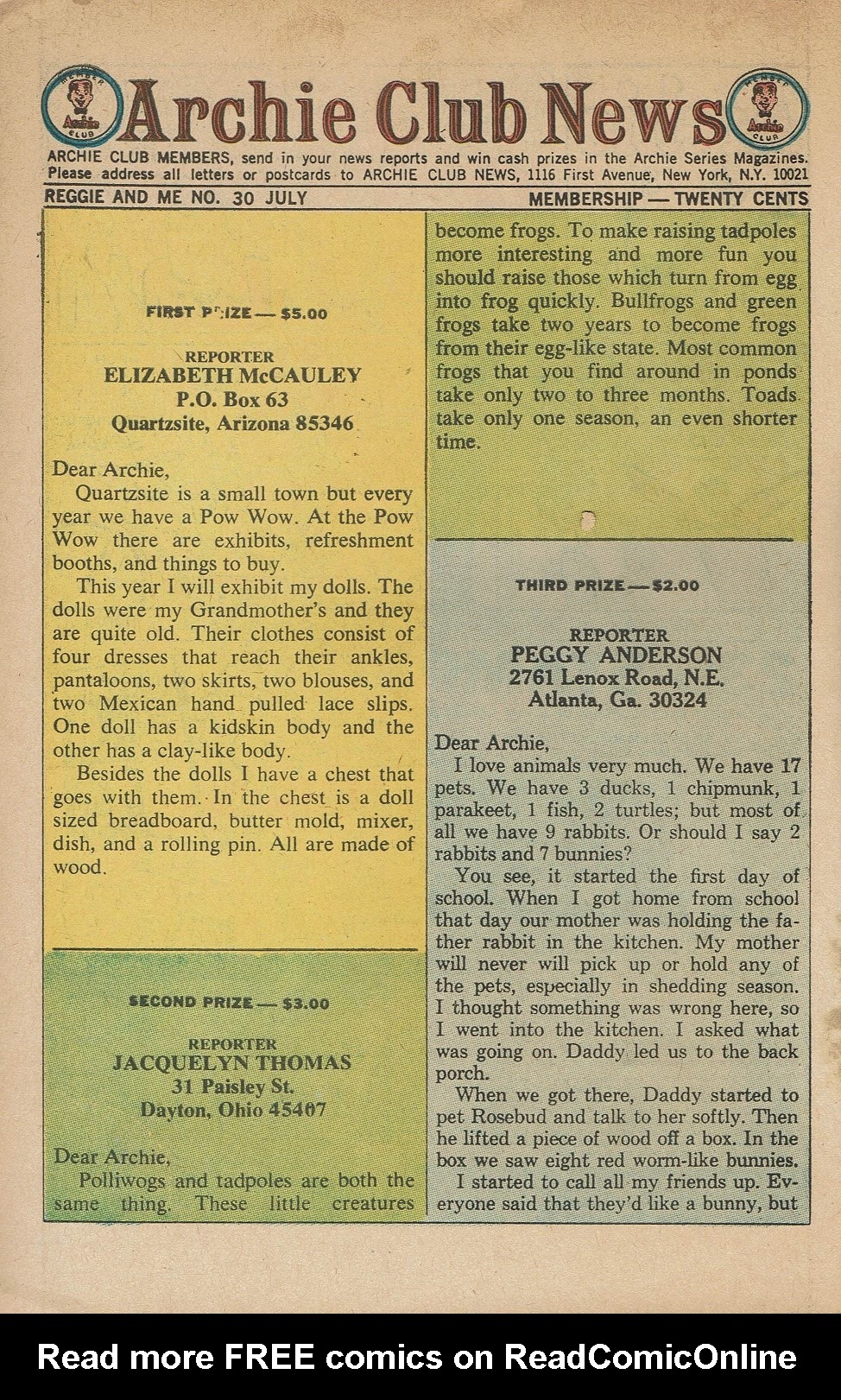 Read online Reggie and Me (1966) comic -  Issue #30 - 10
