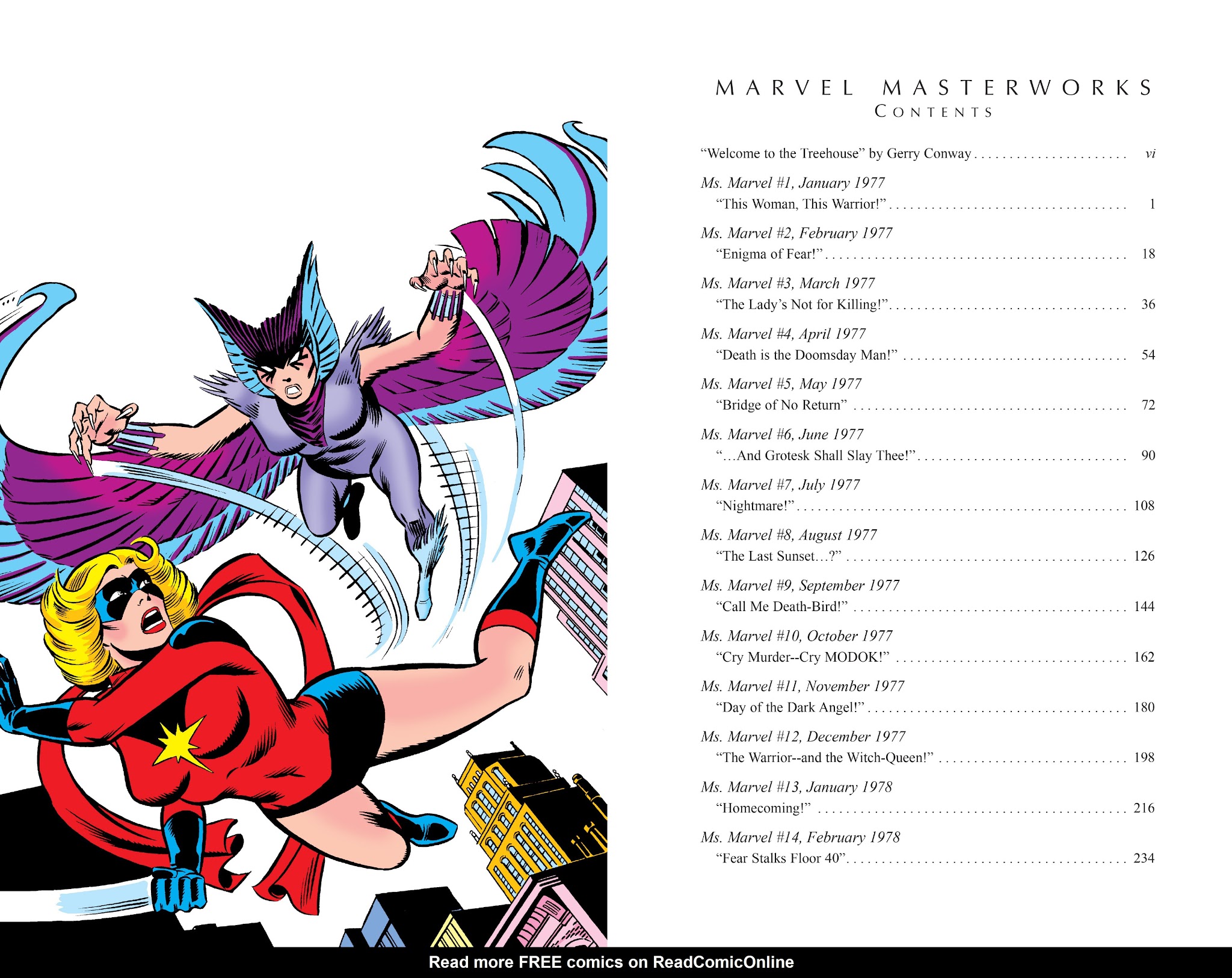 Read online Marvel Masterworks: Ms. Marvel comic -  Issue # TPB 1 - 4