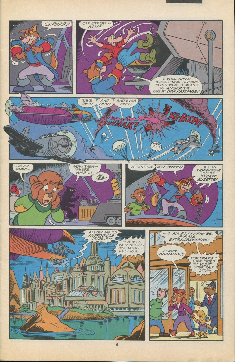 Read online Disney's Tale Spin Limited Series: ''Take Off'' comic -  Issue #4 - 7