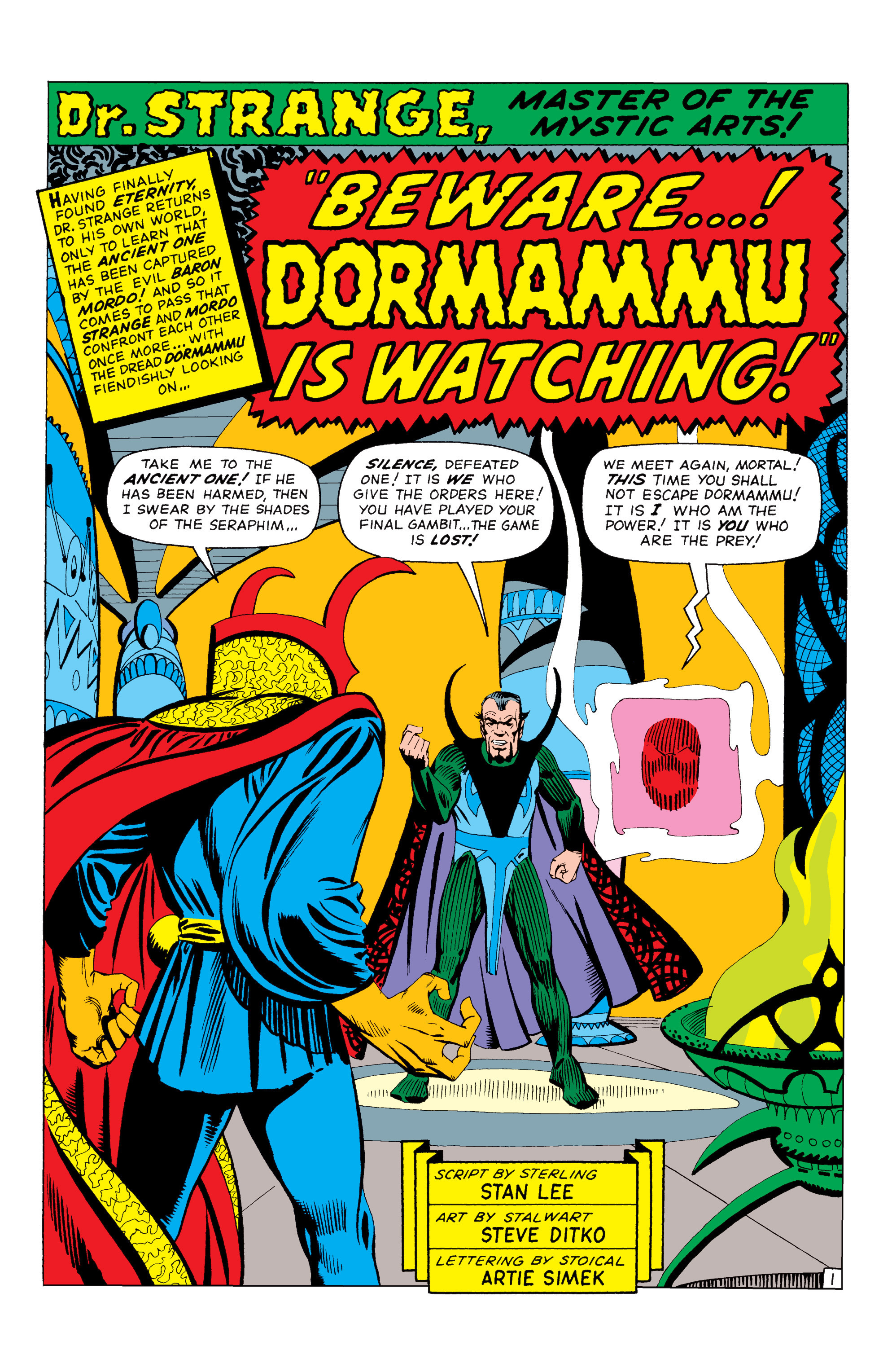 Read online Marvel Masterworks: Doctor Strange comic -  Issue # TPB 1 - 275