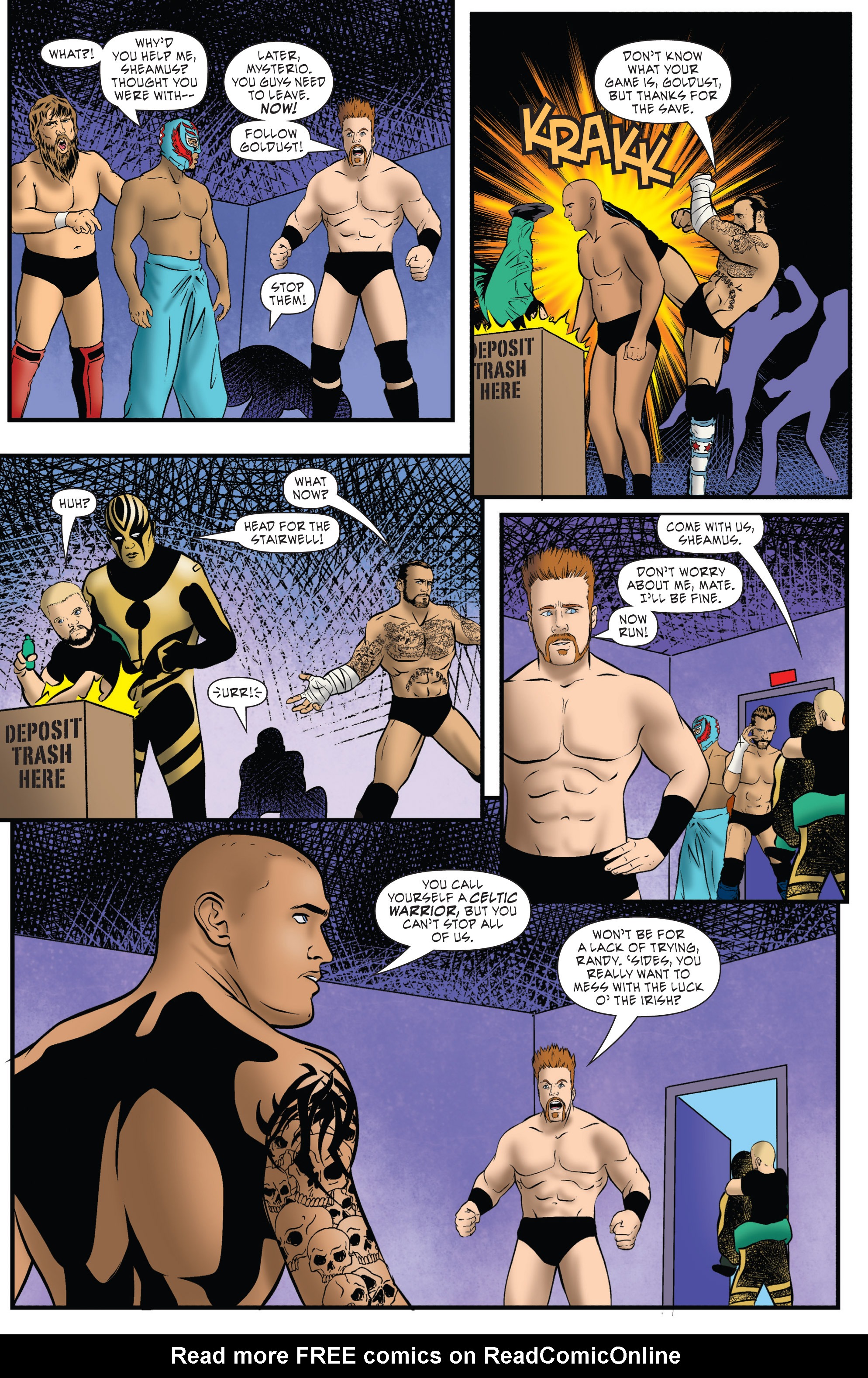 Read online WWE Superstars comic -  Issue #6 - 8