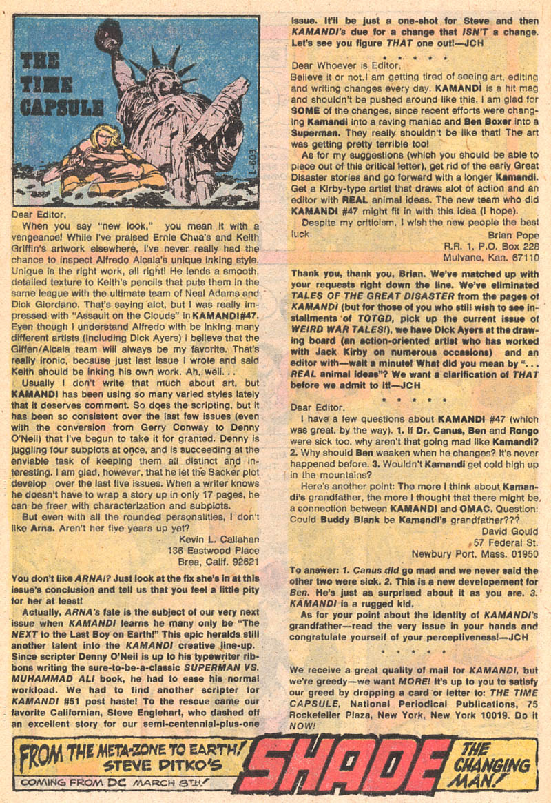 Read online Kamandi, The Last Boy On Earth comic -  Issue #50 - 19