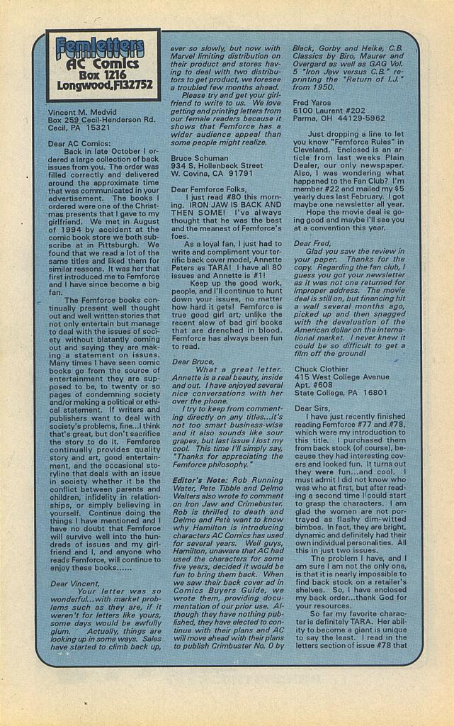 Read online Femforce comic -  Issue #82 - 32