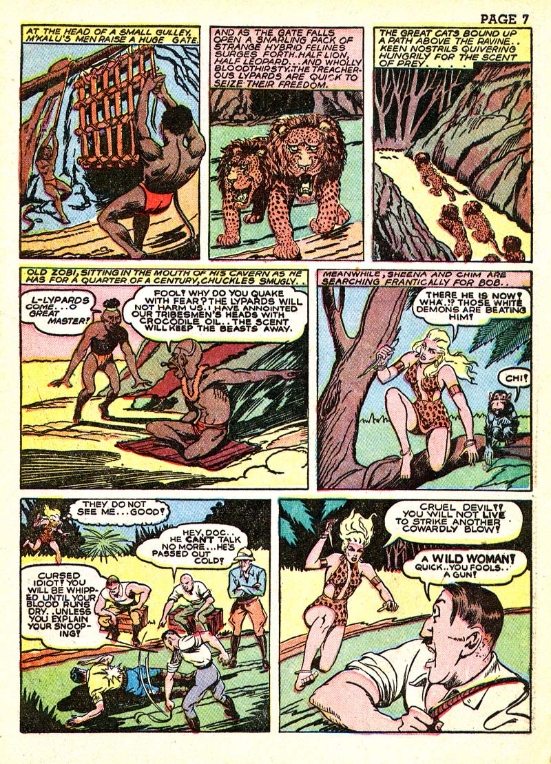 Read online Sheena, Queen of the Jungle (1942) comic -  Issue #3 - 10