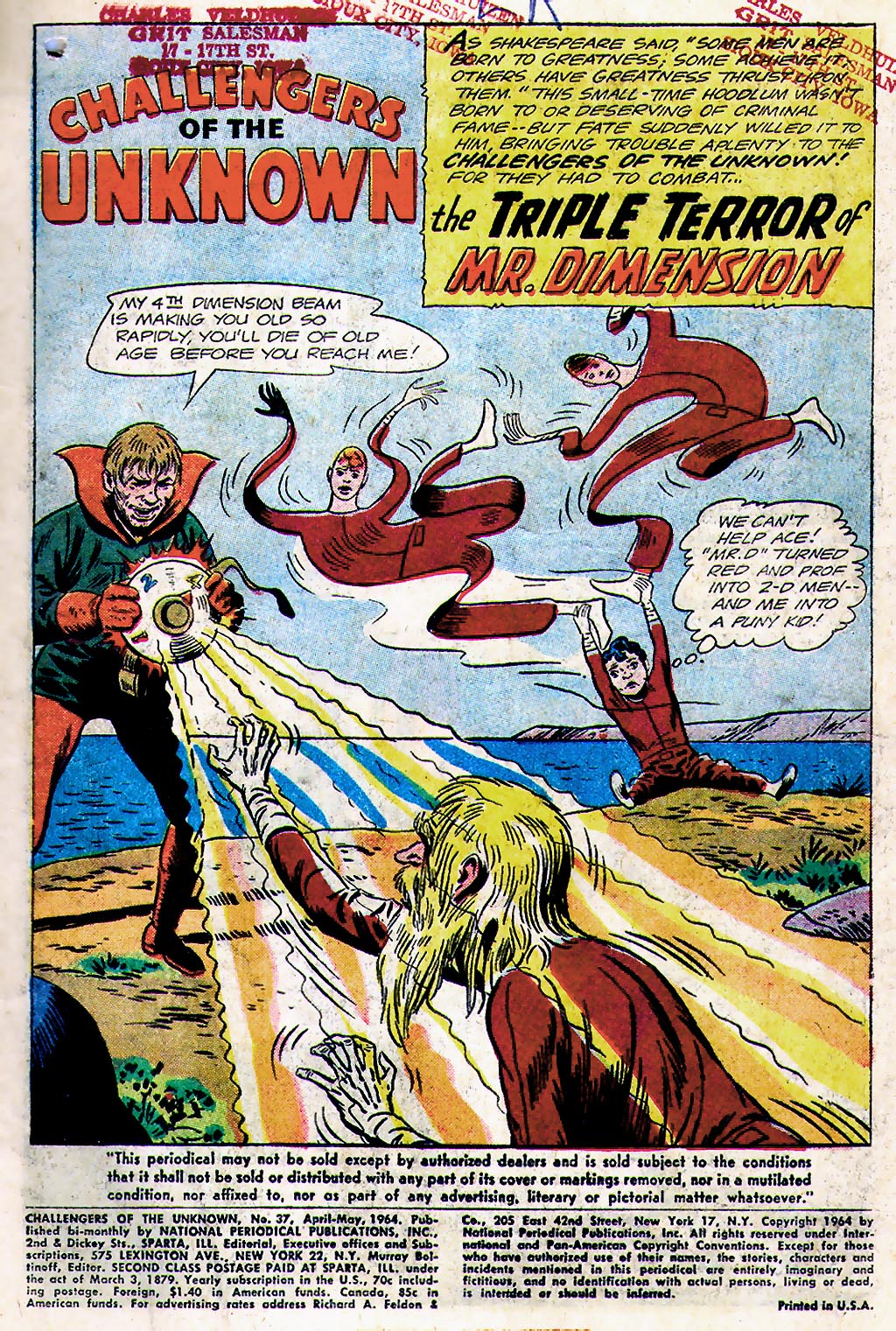 Read online Challengers of the Unknown (1958) comic -  Issue #37 - 3