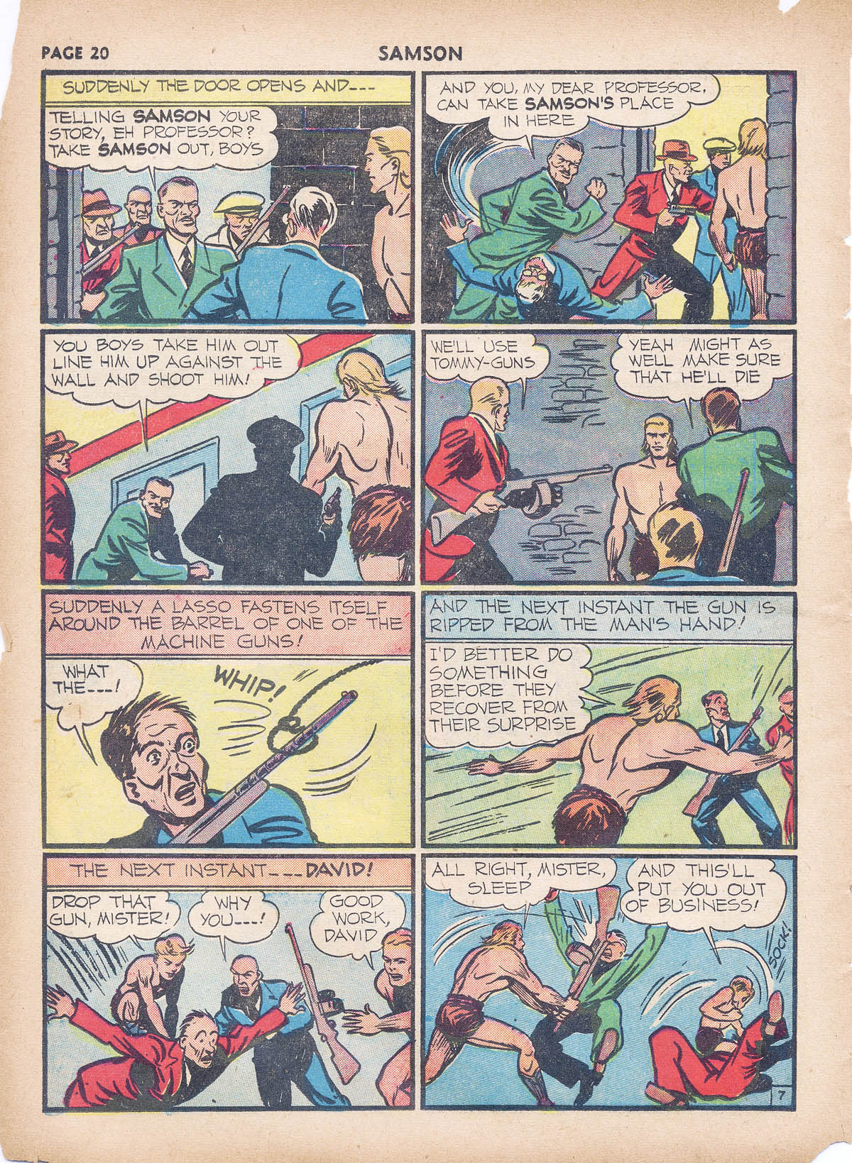 Read online Samson (1940) comic -  Issue #4 - 22