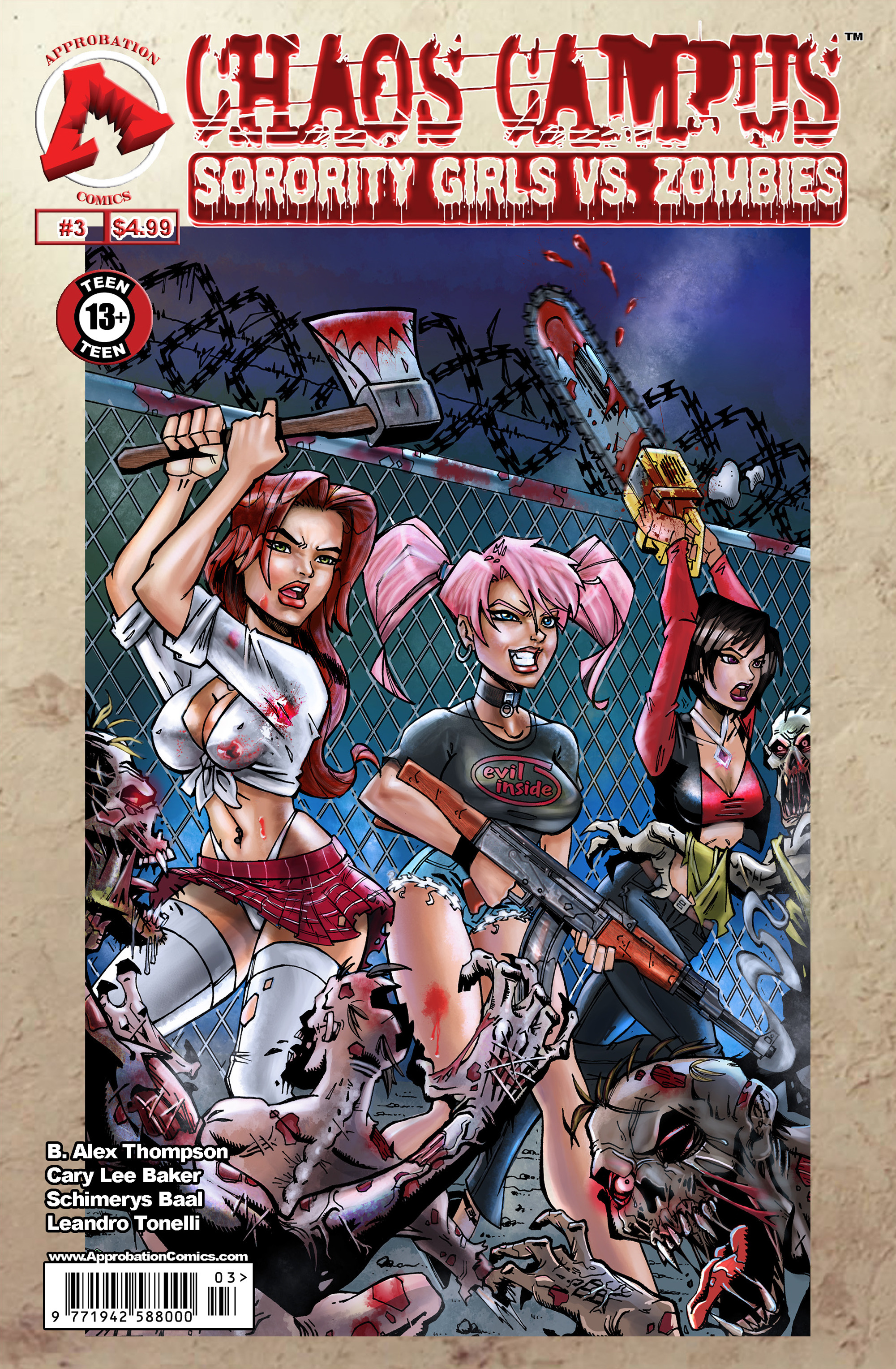 Read online Chaos Campus: Sorority Girls Vs. Zombies comic -  Issue #3 - 1