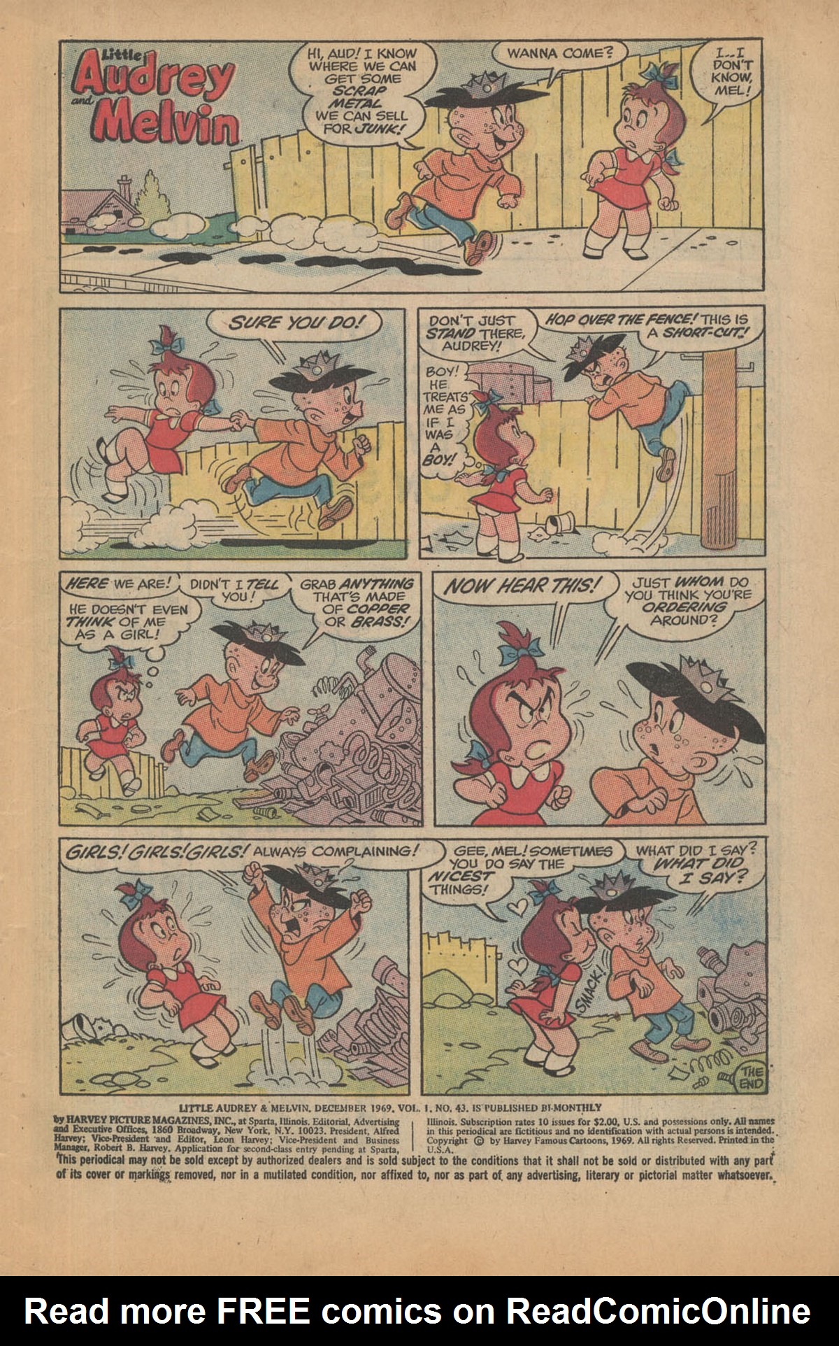 Read online Little Audrey And Melvin comic -  Issue #43 - 3