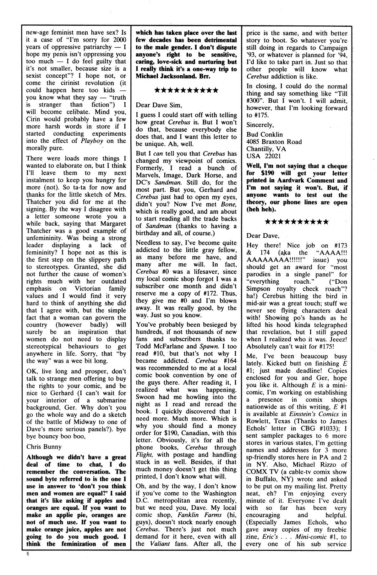 Read online Cerebus comic -  Issue #179 - 25