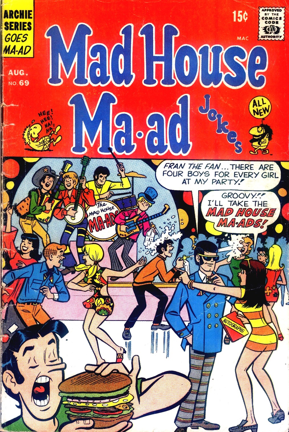 Read online Mad House Ma-ad Jokes comic -  Issue #69 - 1