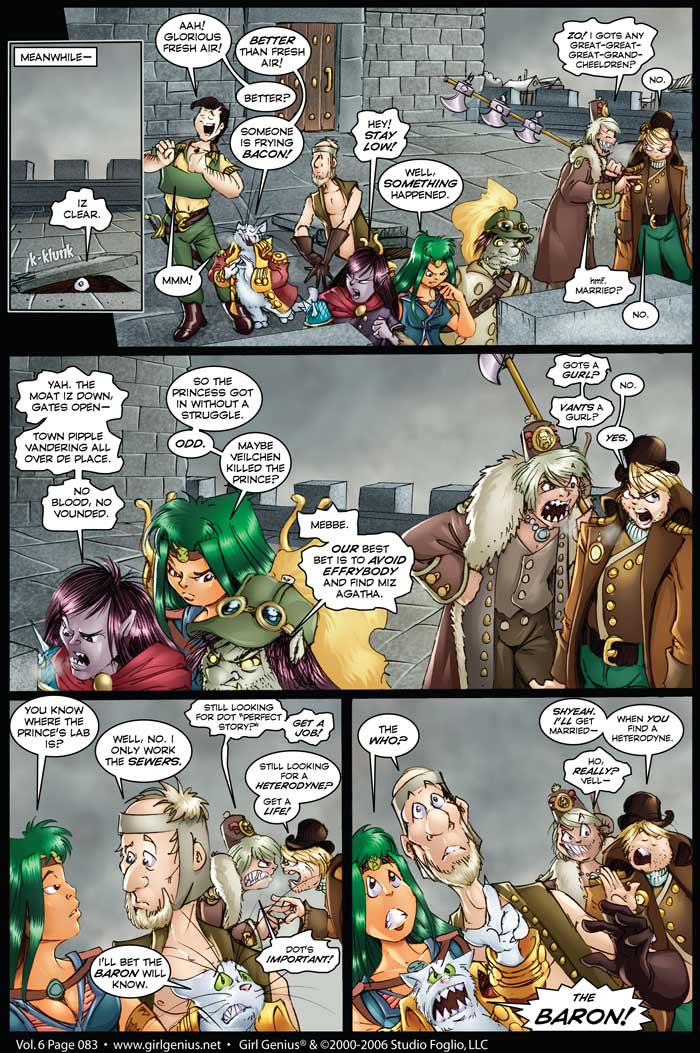 Read online Girl Genius (2002) comic -  Issue #6 - 84