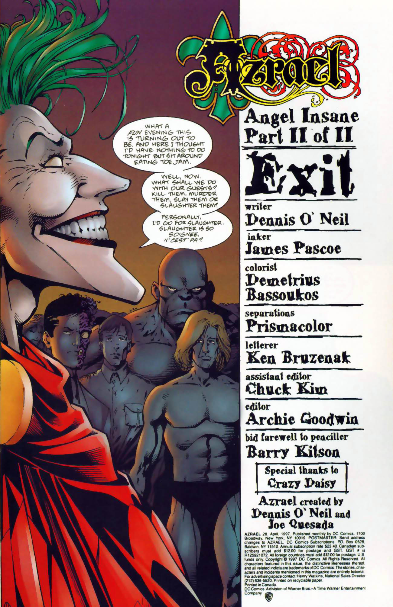 Read online Azrael (1995) comic -  Issue #28 - 2