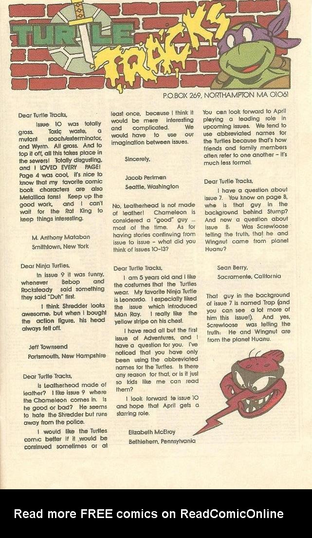 Read online Teenage Mutant Ninja Turtles Adventures (1989) comic -  Issue #13 - 31