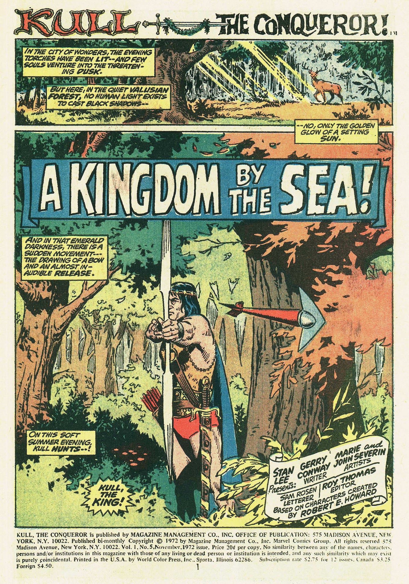 Read online Kull, the Conqueror (1971) comic -  Issue #5 - 2