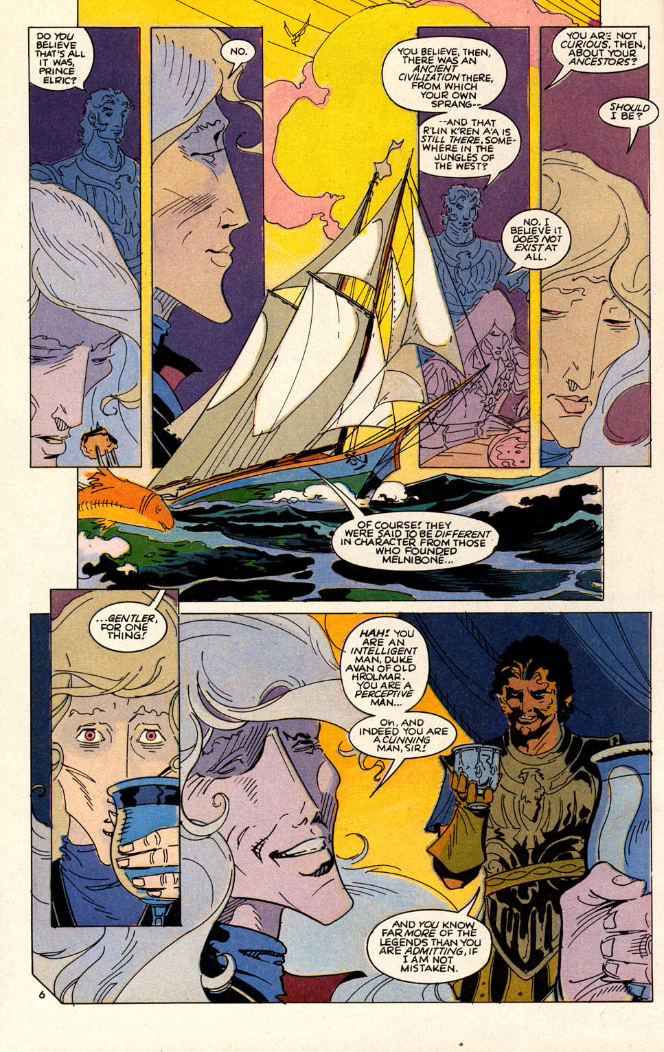 Read online Elric: Sailor on the Seas of Fate comic -  Issue #6 - 8