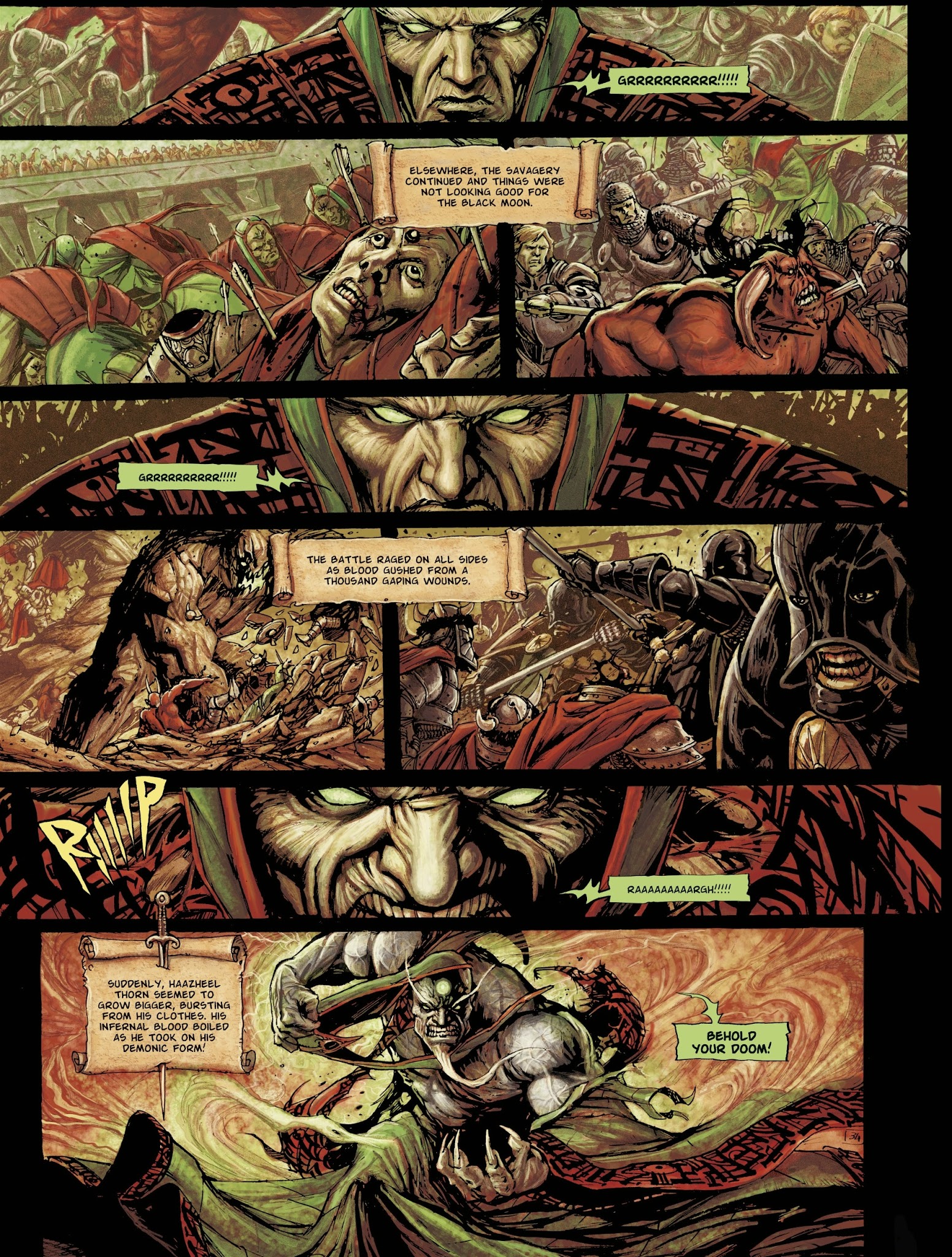Read online The Black Moon Chronicles comic -  Issue #13 - 36