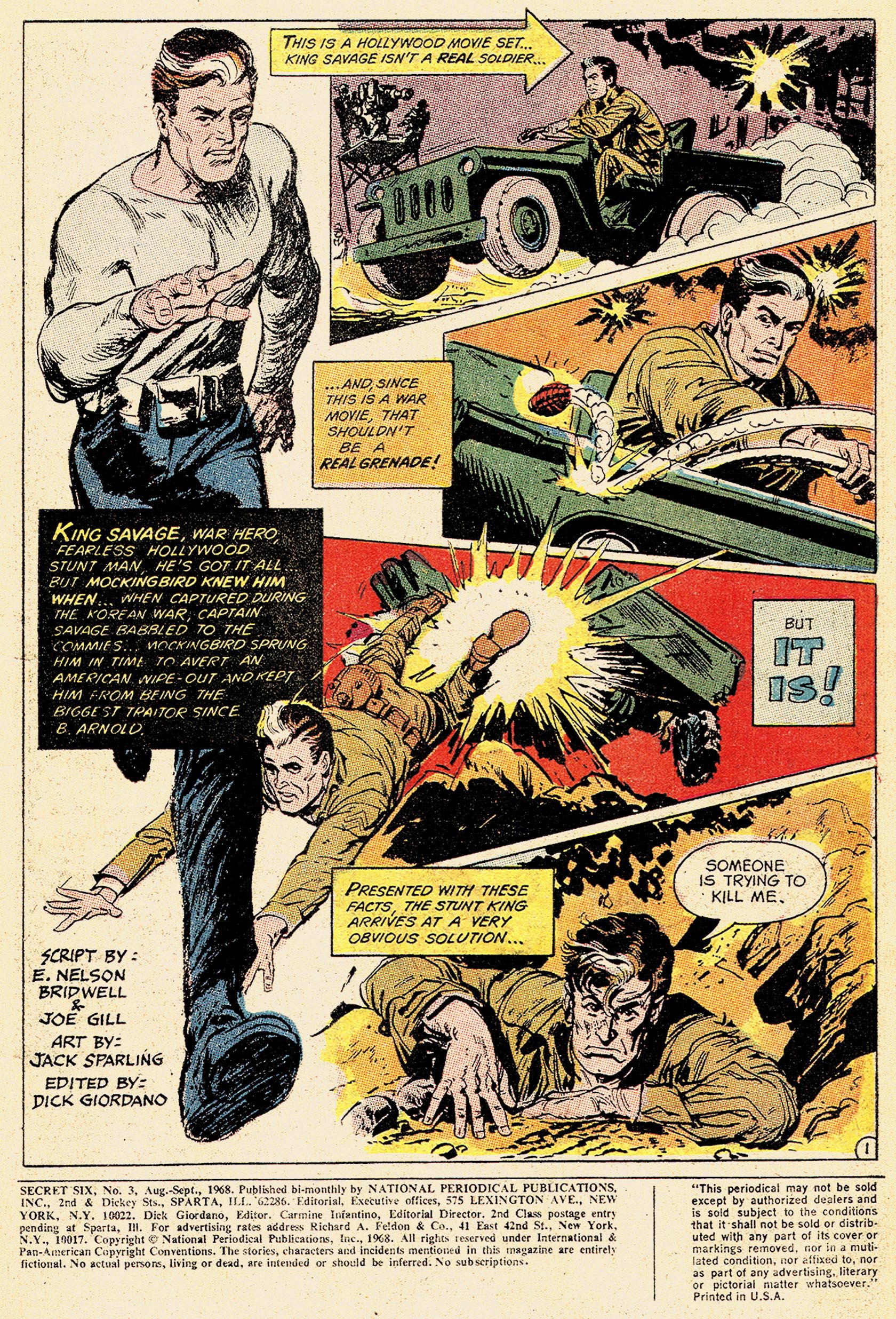 Read online Secret Six (1968) comic -  Issue #3 - 3
