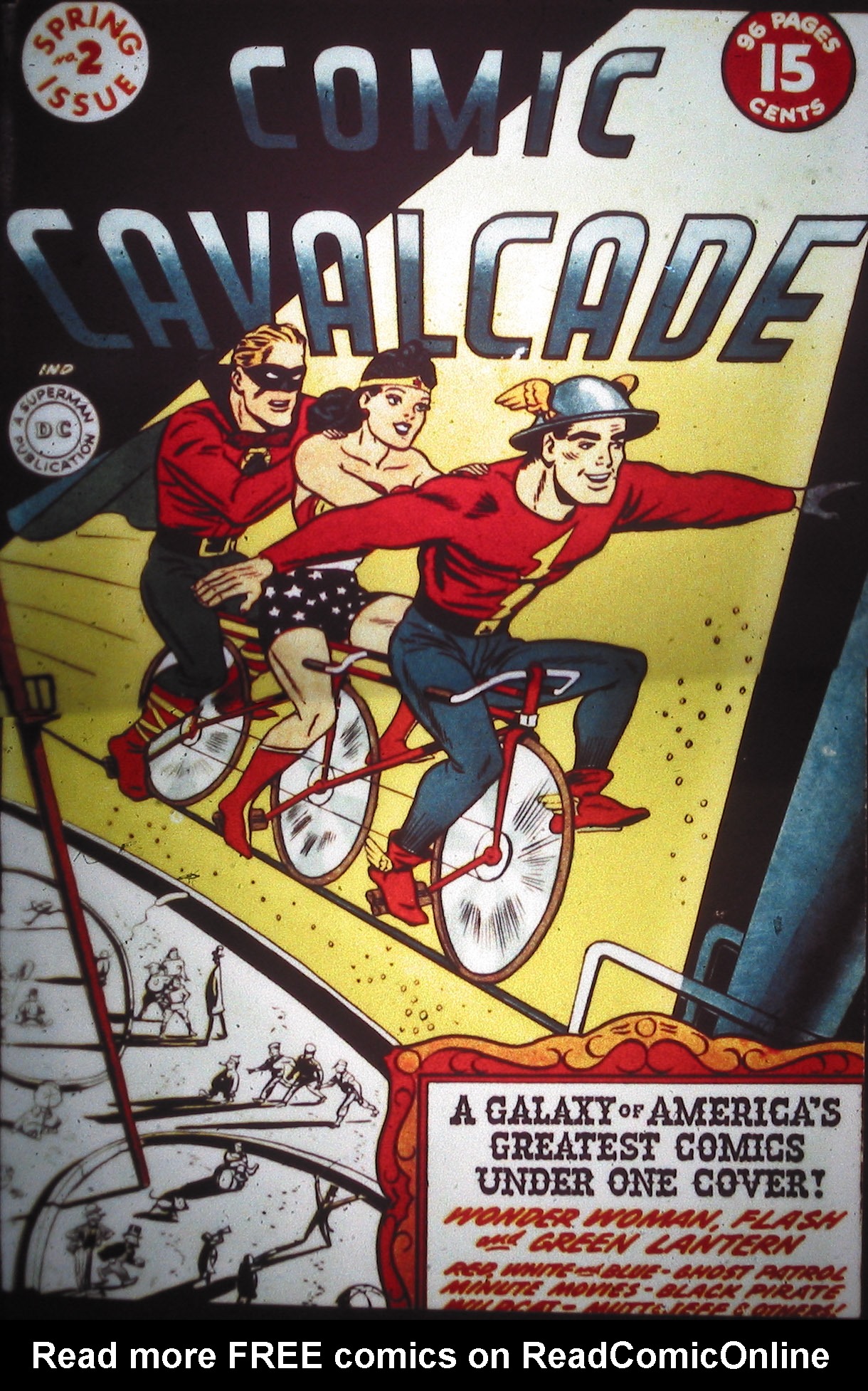 Read online Comic Cavalcade comic -  Issue #2 - 1