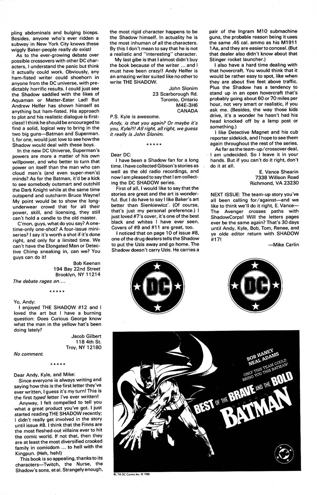 Read online The Shadow (1987) comic -  Issue #16 - 31