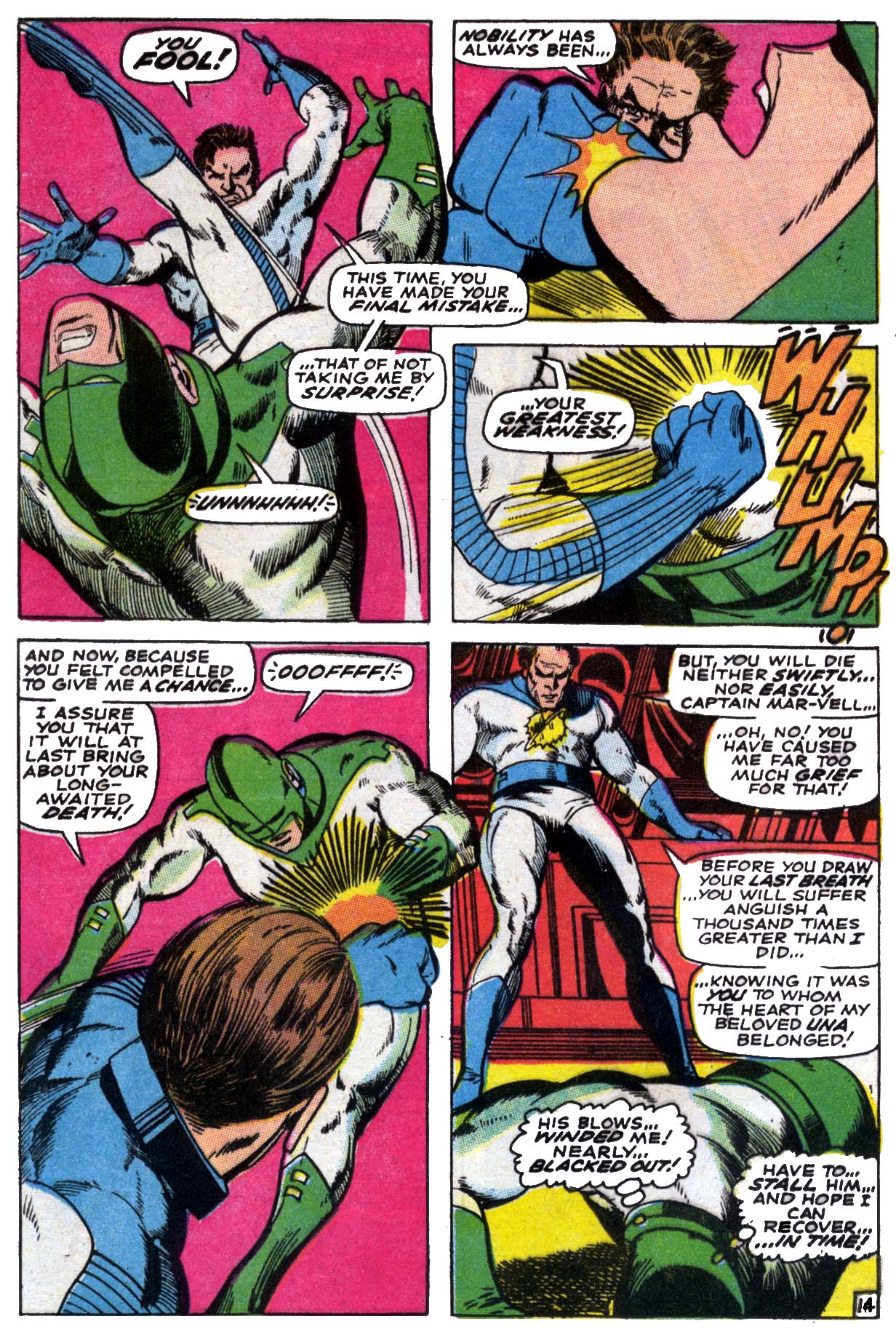 Read online Captain Marvel (1968) comic -  Issue #13 - 15