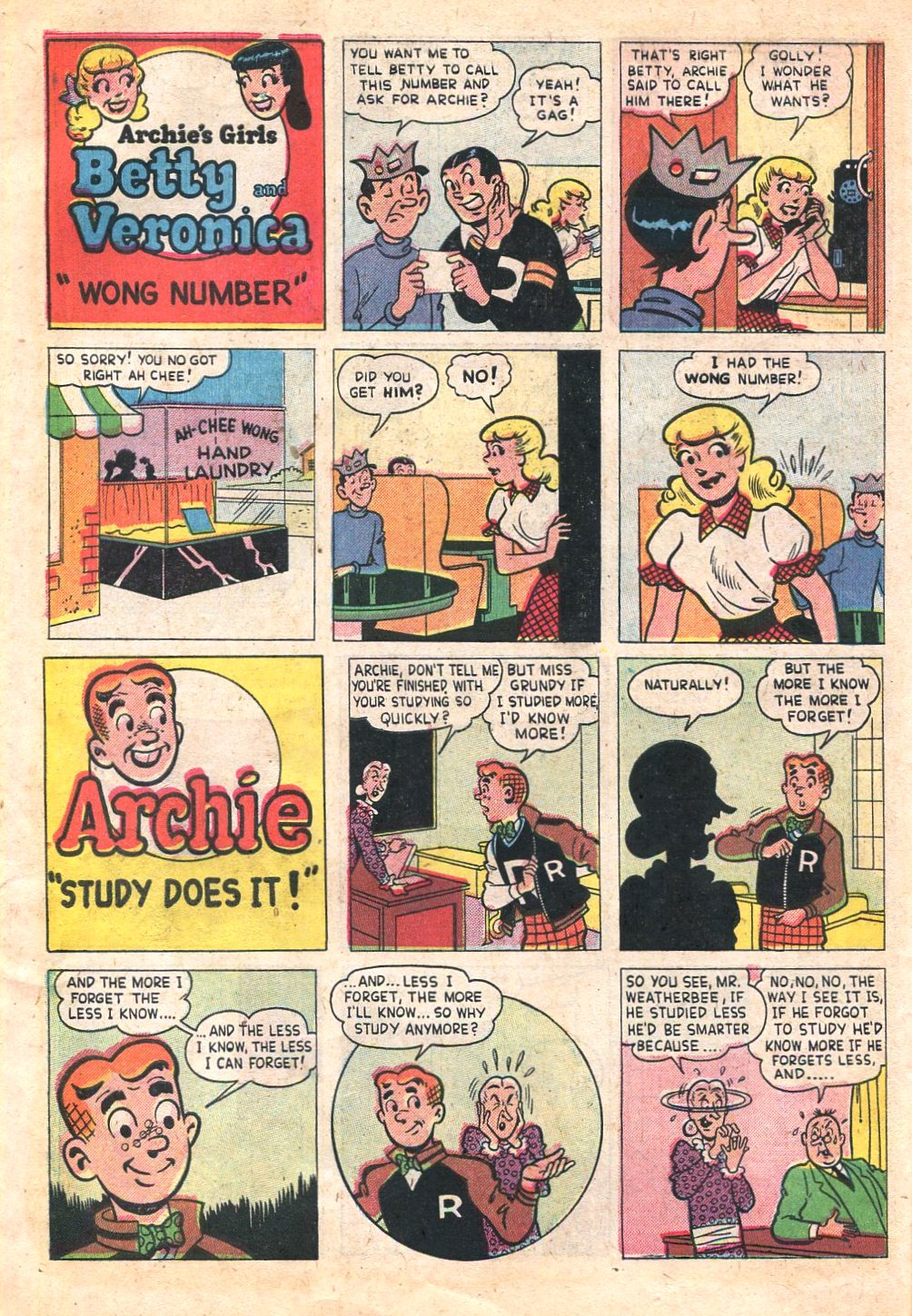 Read online Archie's Joke Book Magazine comic -  Issue #1 - 10