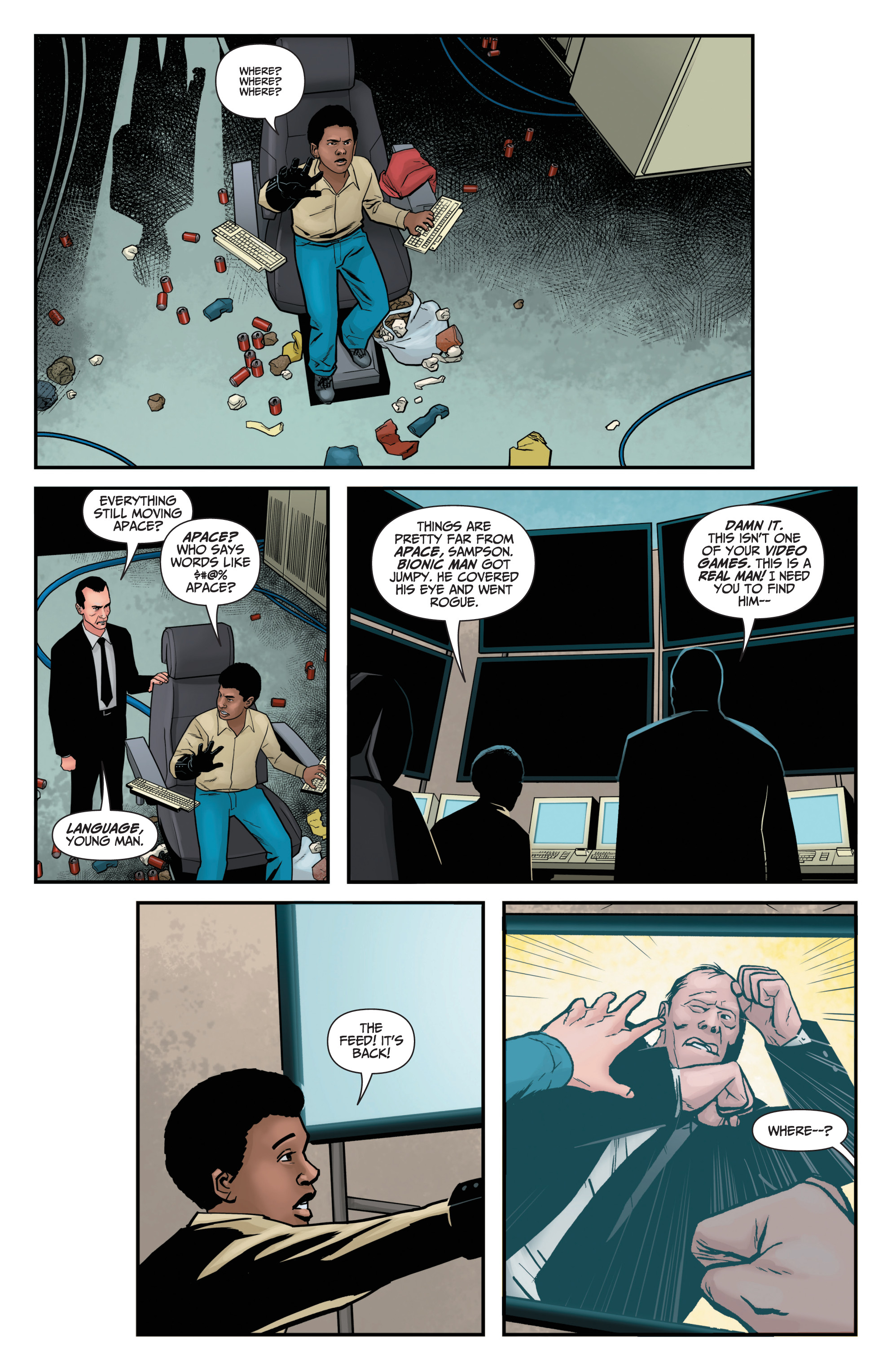 Read online The Six Million Dollar Man: Fall of Man comic -  Issue #4 - 13