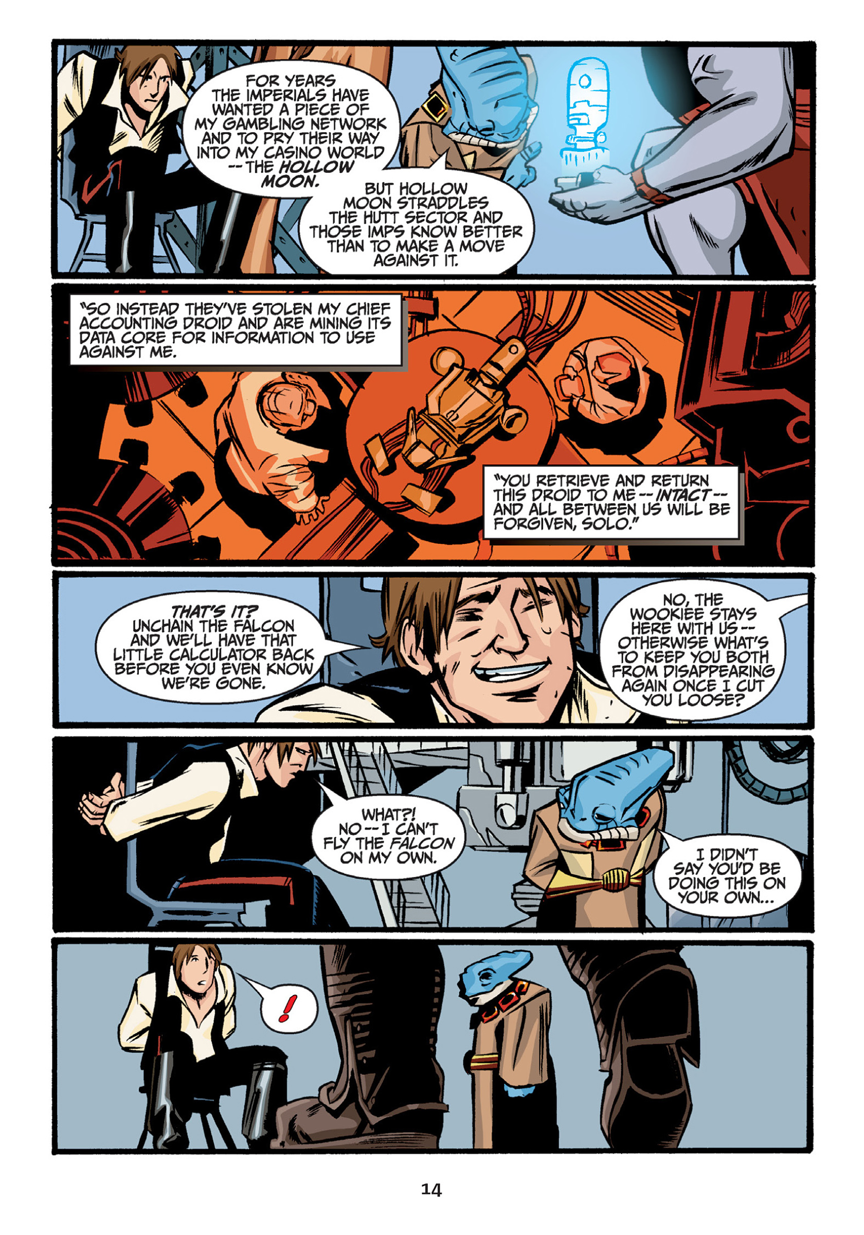 Read online Star Wars Adventures comic -  Issue # Issue Han Solo and the Hollow Moon of Khorya - 16