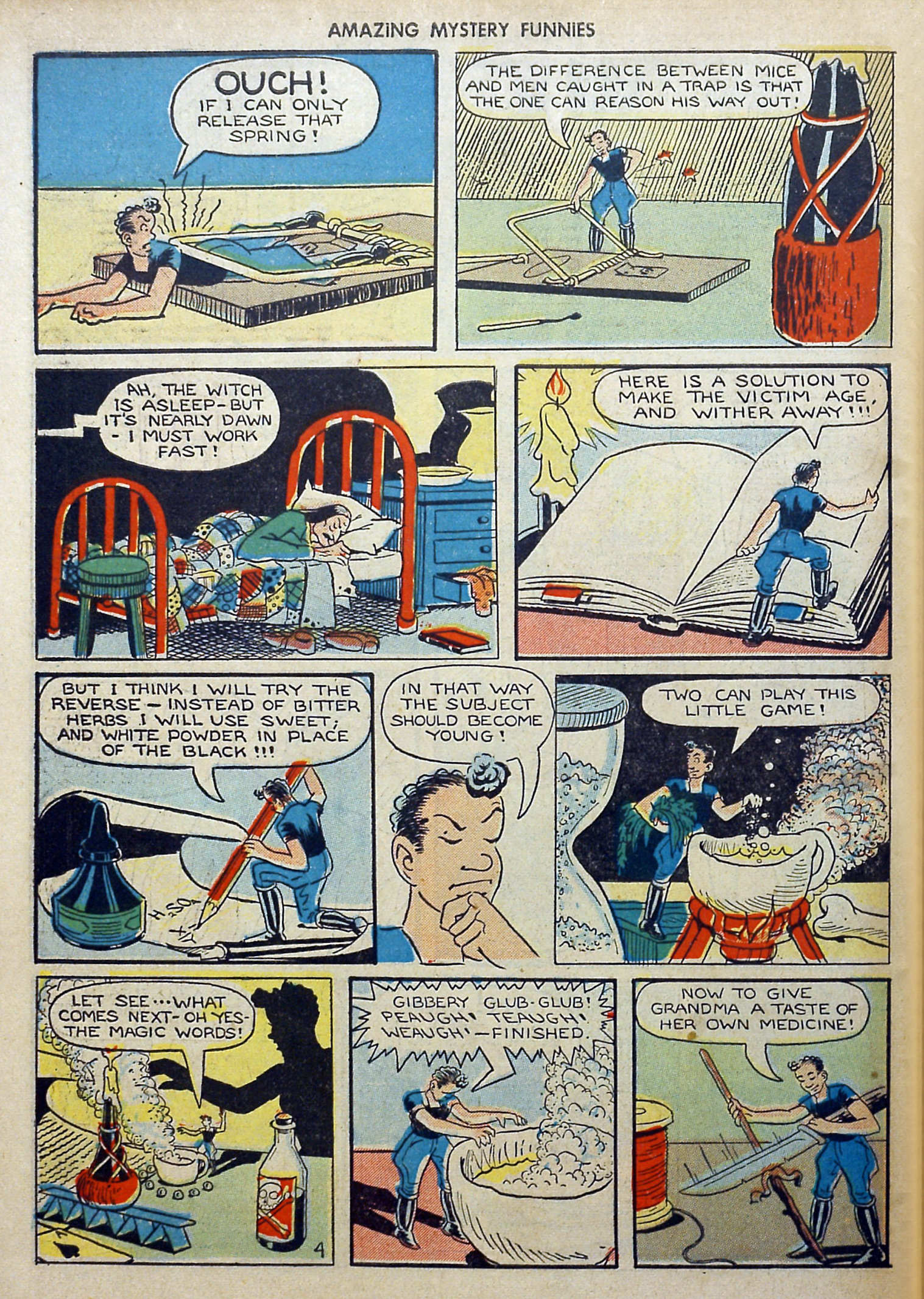 Read online Amazing Mystery Funnies comic -  Issue #24 - 13