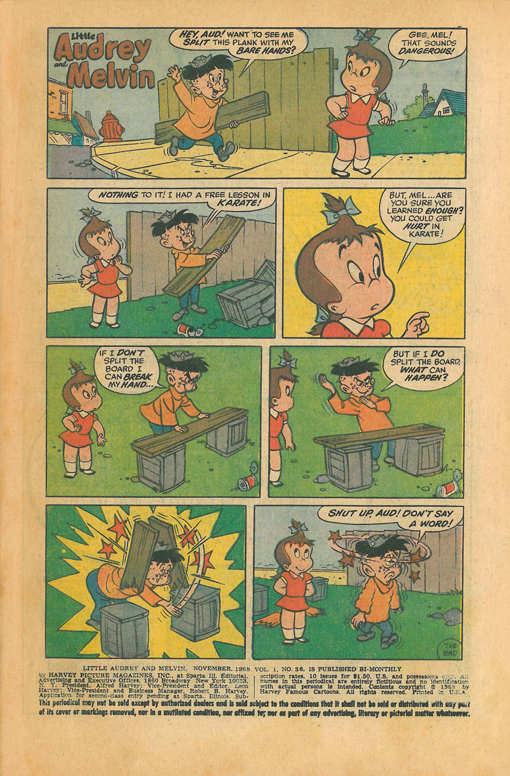 Read online Little Audrey And Melvin comic -  Issue #36 - 3