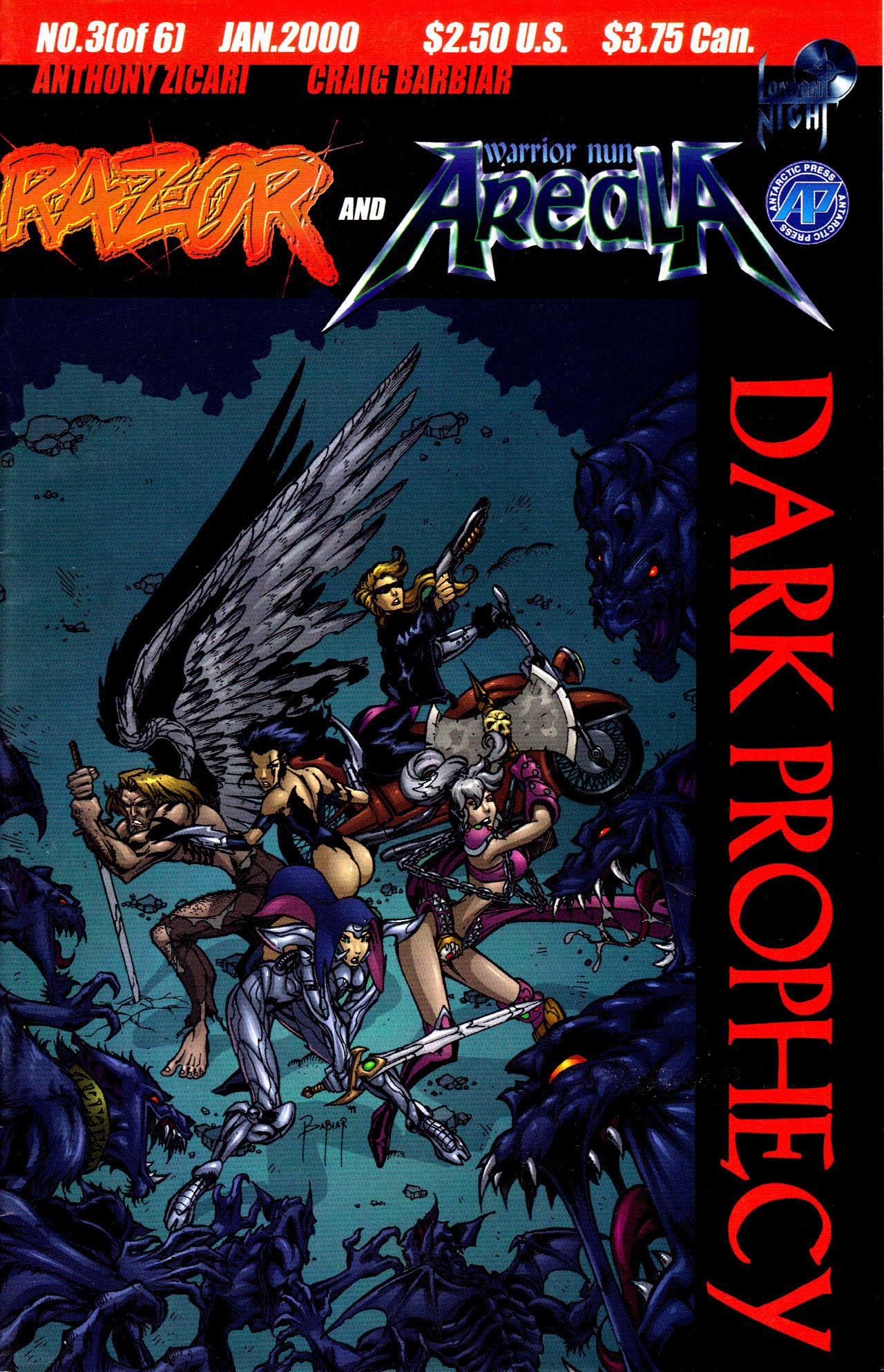 Read online Razor and Warrior Nun Areala: Dark Prophecy comic -  Issue #3 - 1