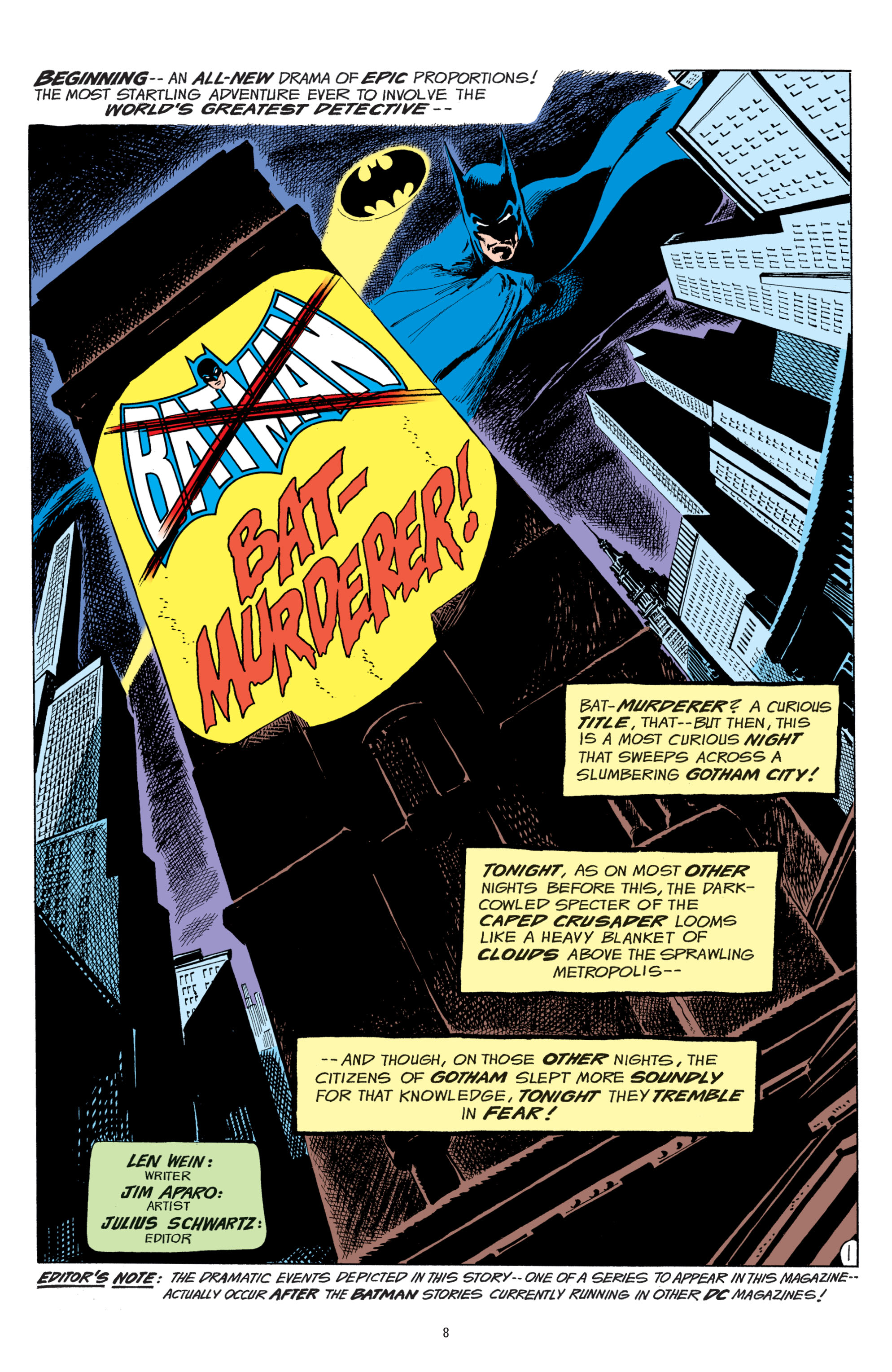 Read online Legends of the Dark Knight: Jim Aparo comic -  Issue # TPB 3 (Part 1) - 7