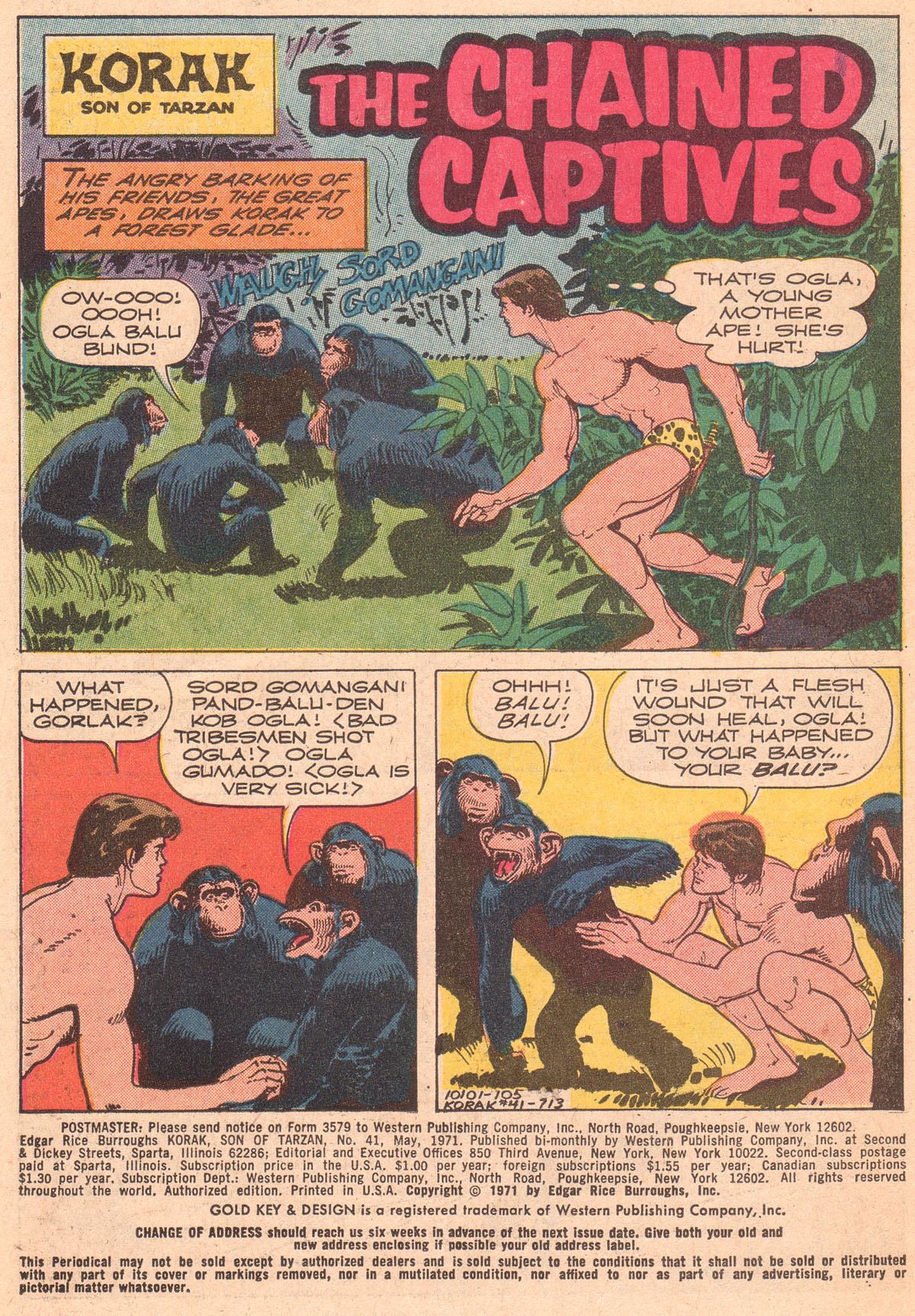 Read online Korak, Son of Tarzan (1964) comic -  Issue #41 - 3