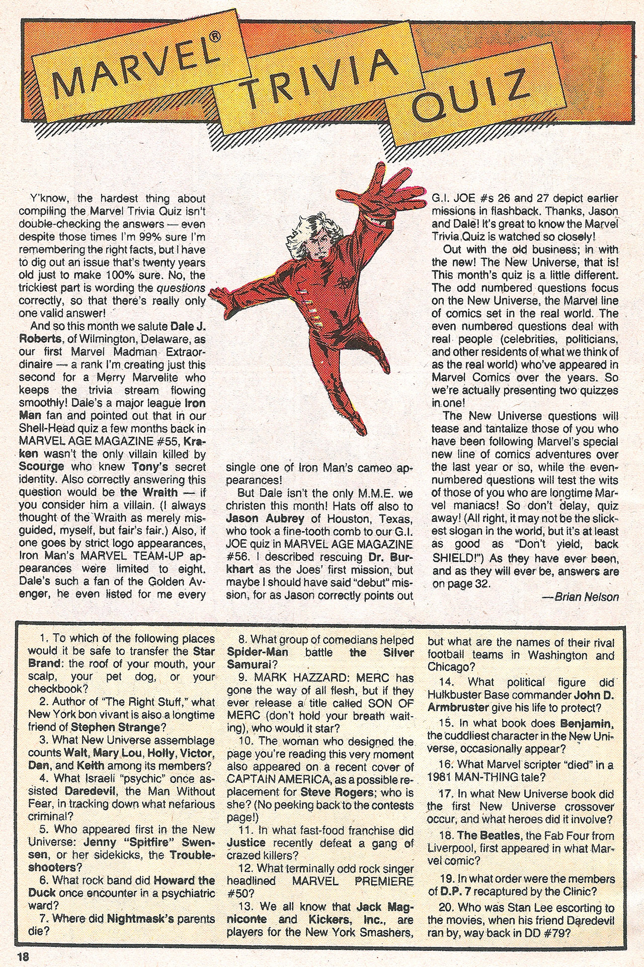 Read online Marvel Age comic -  Issue #59 - 19