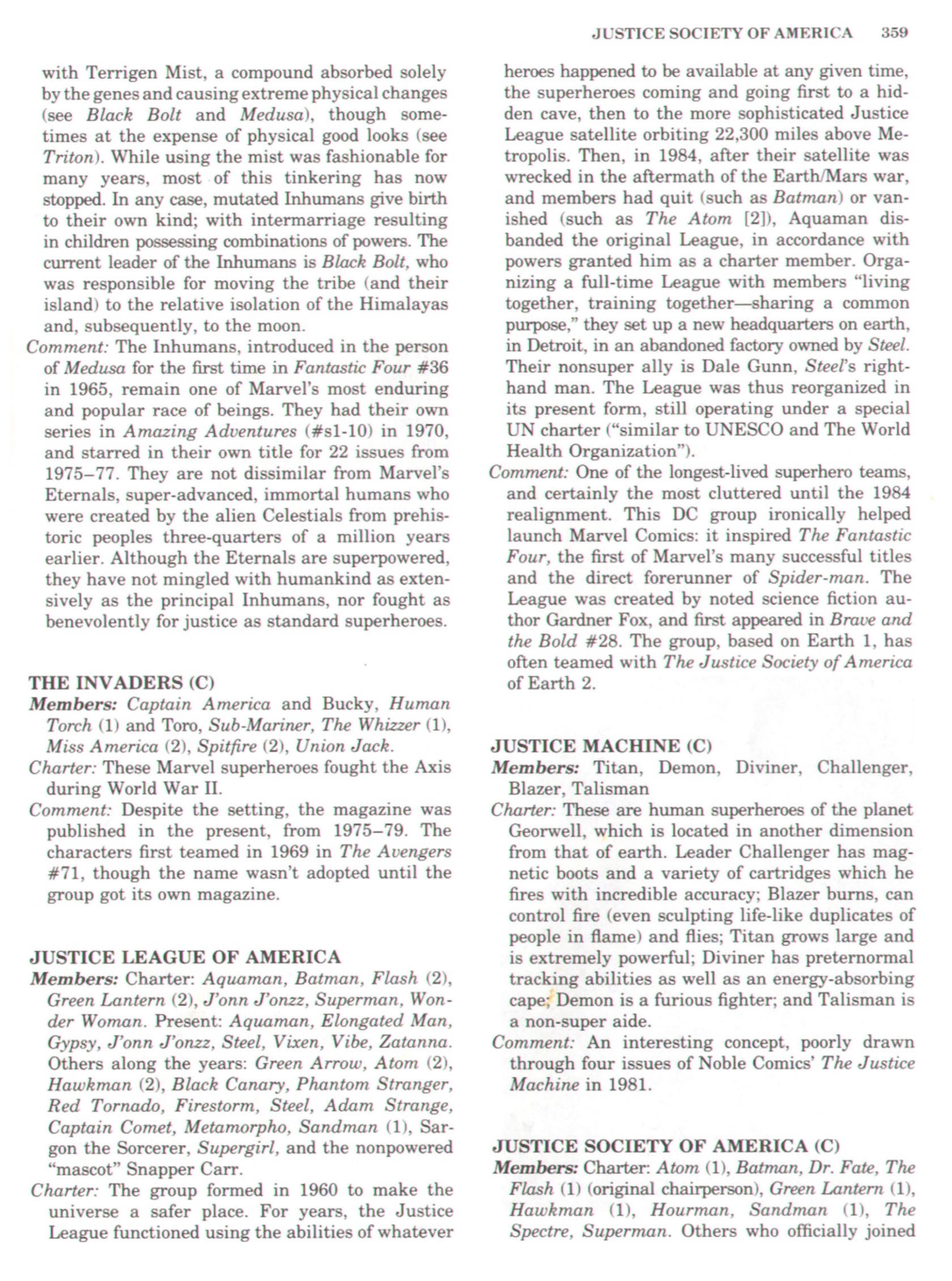 Read online The Encyclopedia of Superheroes comic -  Issue # TPB (Part 5) - 2