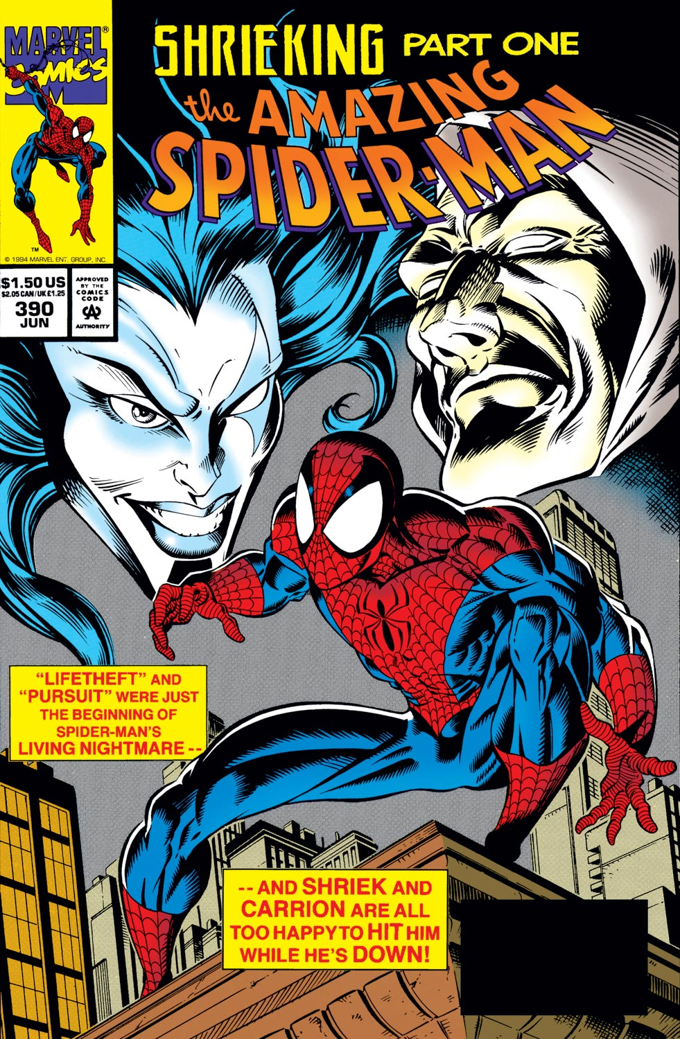 Read online The Amazing Spider-Man (1963) comic -  Issue #390 - 1