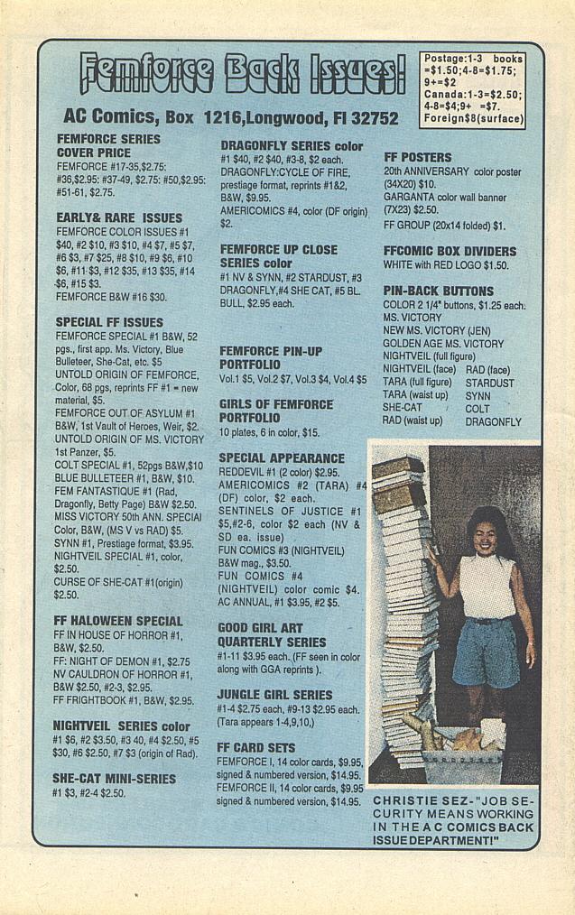 Read online Femforce comic -  Issue #61 - 34