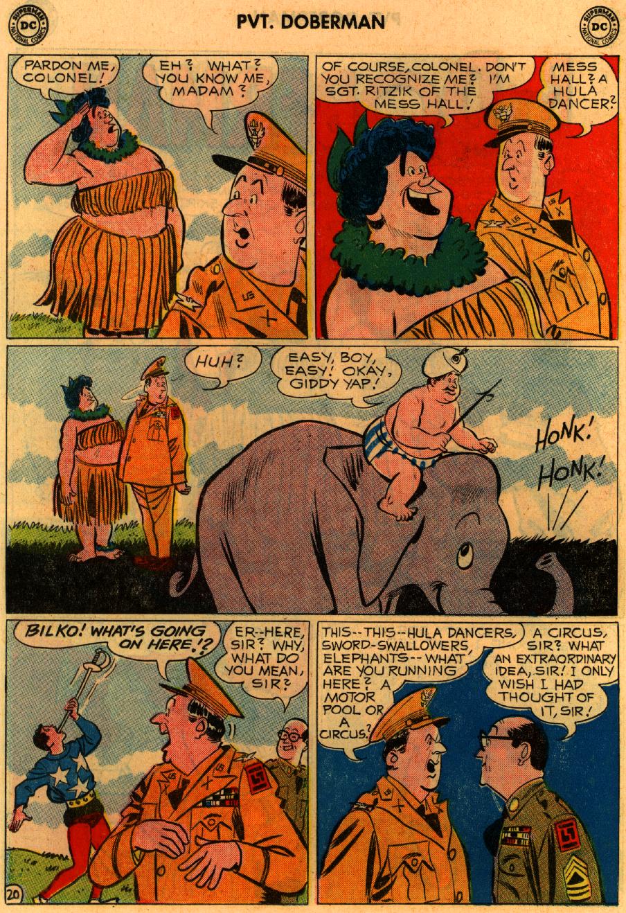 Read online Sgt. Bilko's Pvt. Doberman comic -  Issue #9 - 26