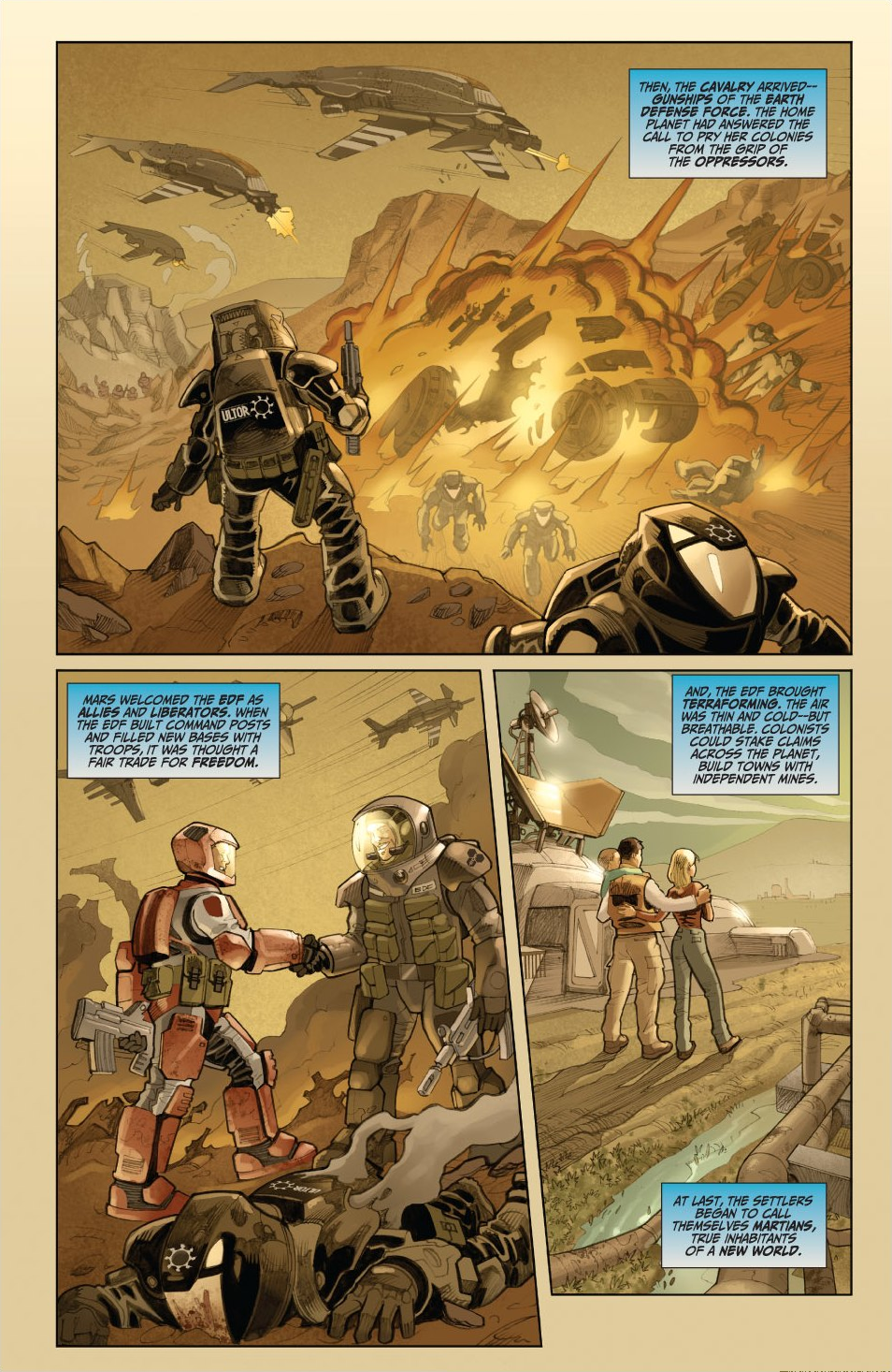 Read online Red Faction: Guerrilla Book #1 ''A Fire On Mars'' comic -  Issue #1 ''A Fire On Mars'' Full - 7