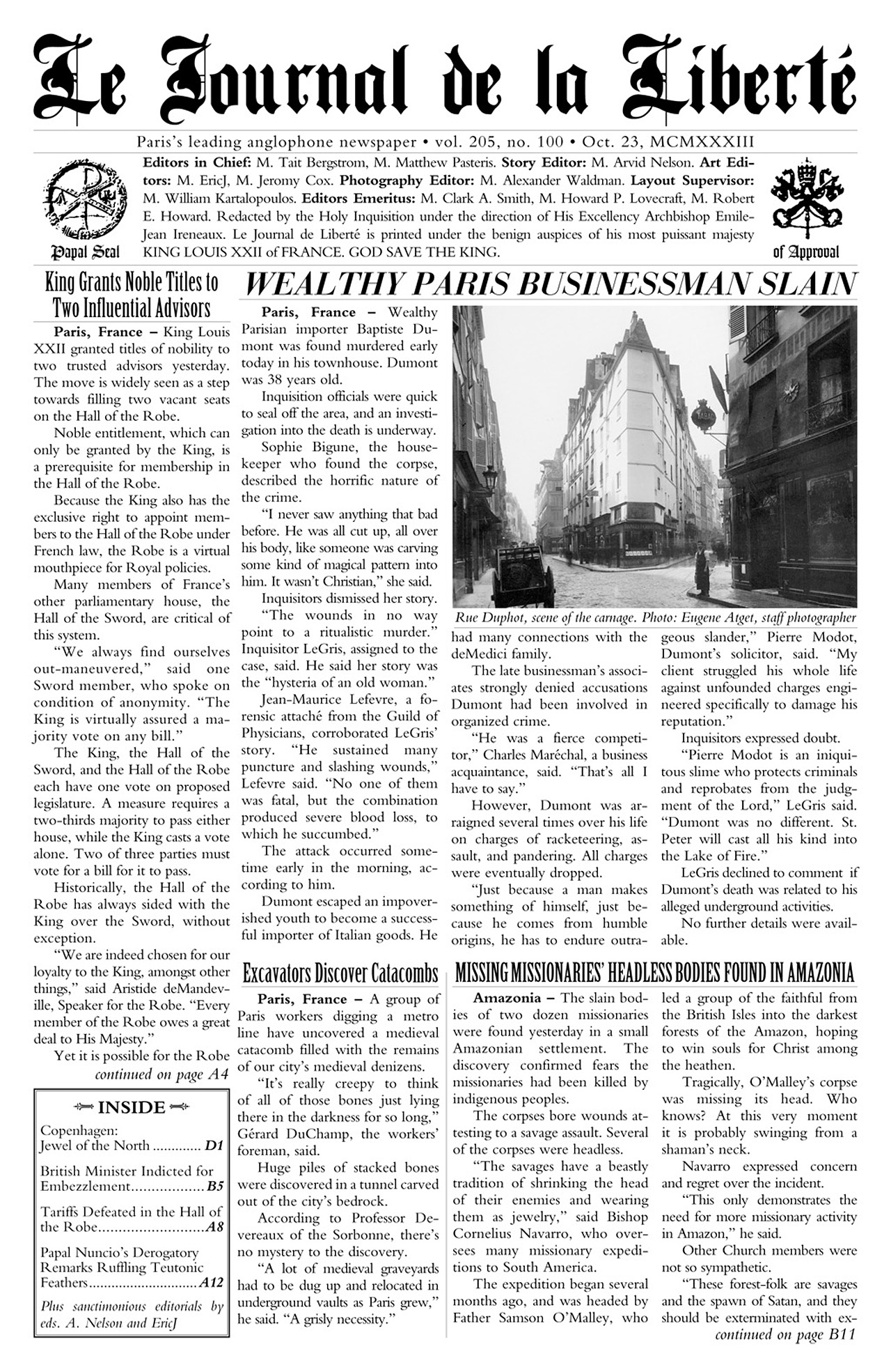 Read online Rex Mundi (2006) comic -  Issue # TPB 1 - 162