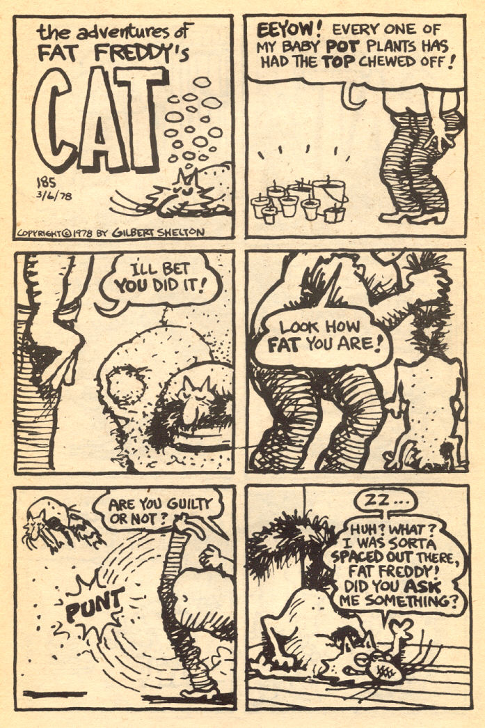 Read online Adventures of Fat Freddy's Cat comic -  Issue #4 - 37