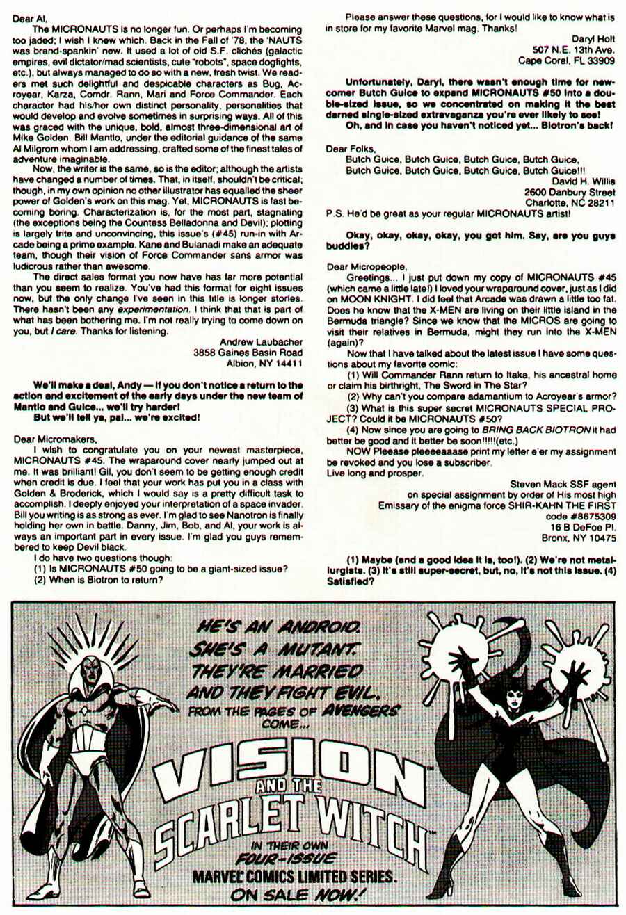 Read online Micronauts (1979) comic -  Issue #50 - 33