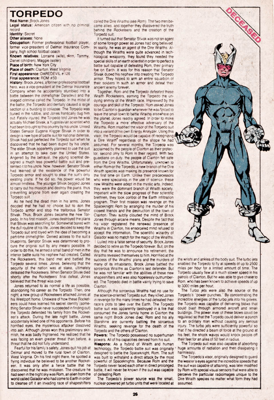 Read online The Official Handbook of the Marvel Universe comic -  Issue #14 - 27