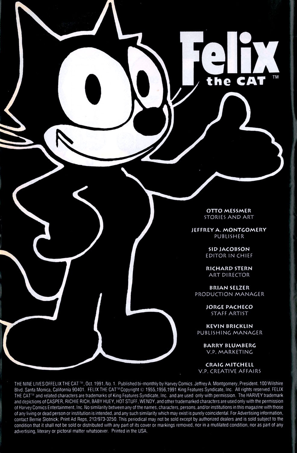 Read online Nine Lives of Felix the Cat comic -  Issue #1 - 2