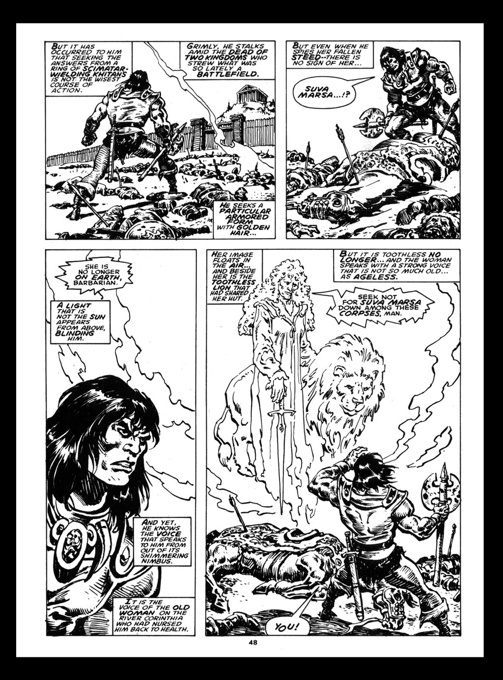 Read online The Savage Sword Of Conan comic -  Issue #212 - 49