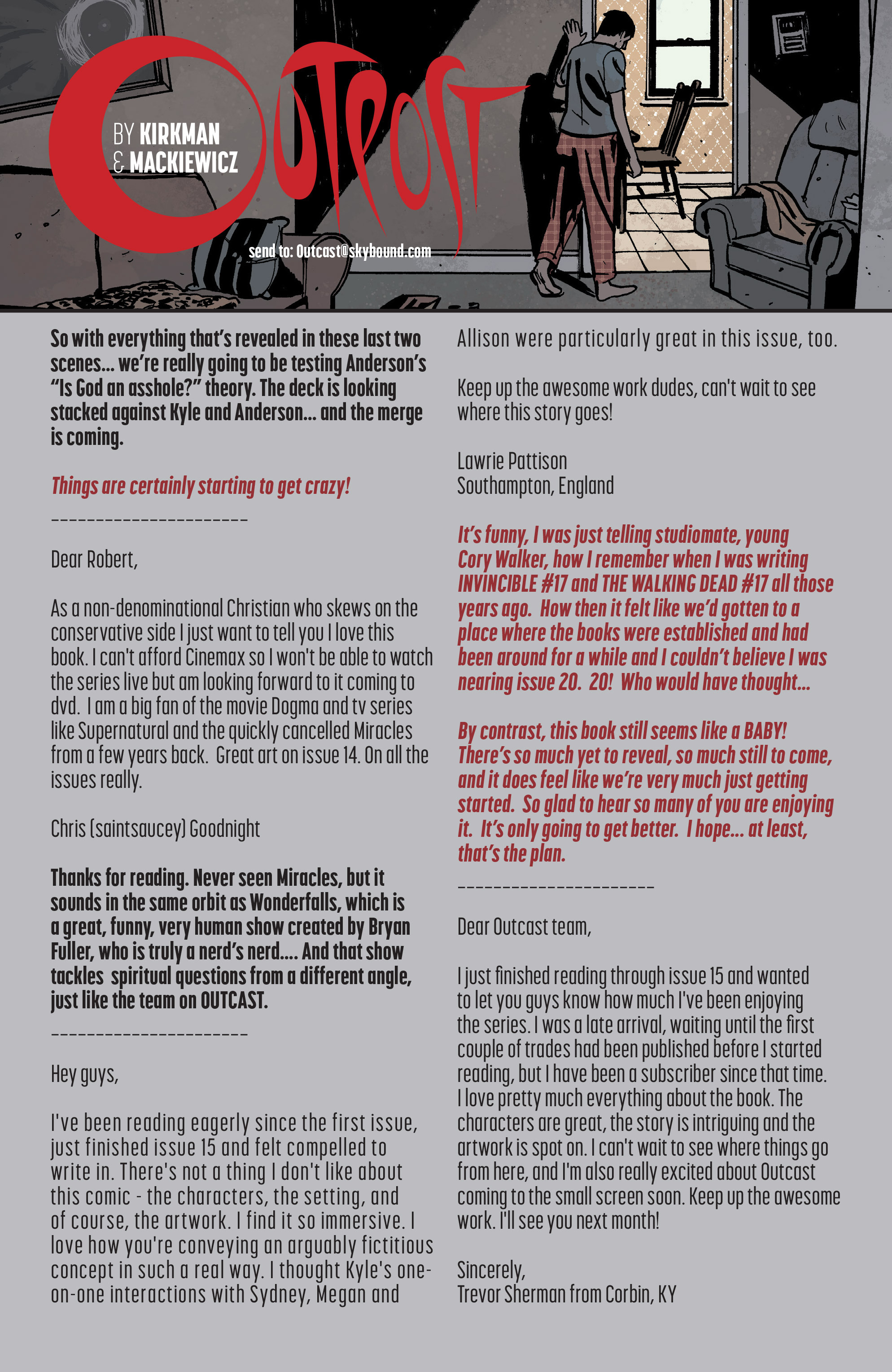 Read online Outcast by Kirkman & Azaceta comic -  Issue #17 - 23