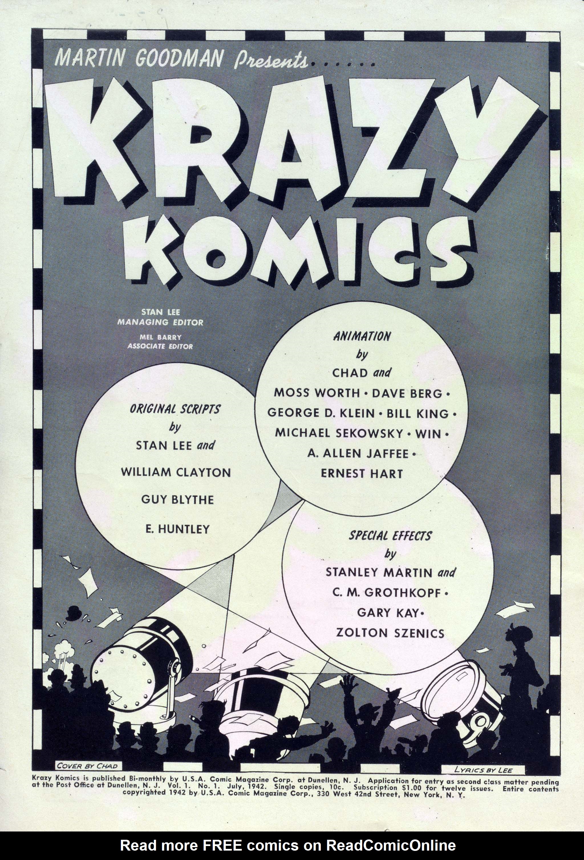 Read online Krazy Komics comic -  Issue #1 - 2