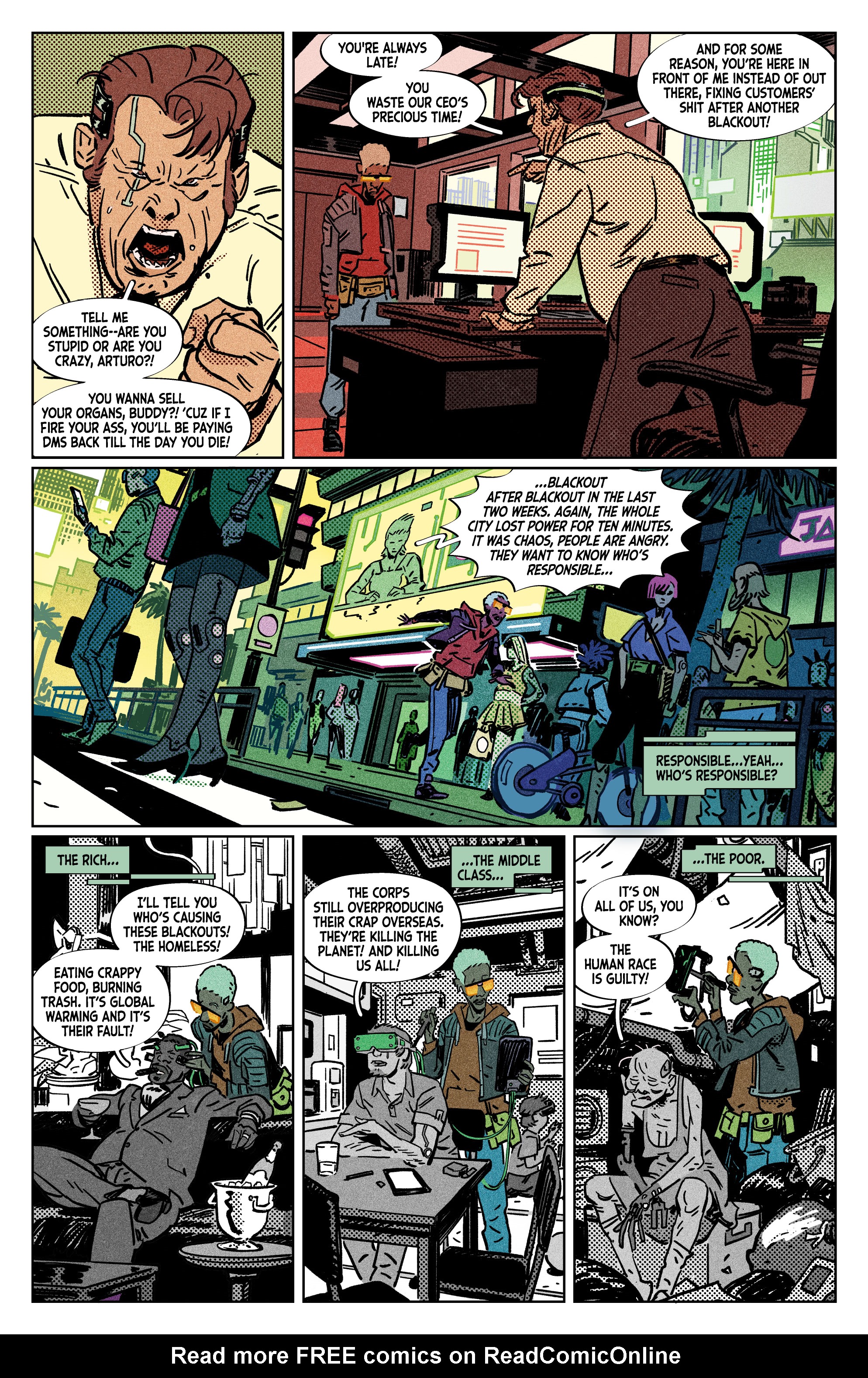 Read online Cyberpunk 2077: Blackout comic -  Issue #1 - 17