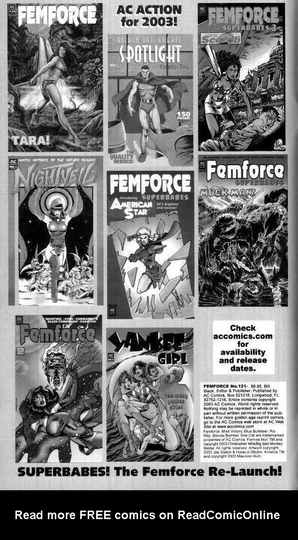 Read online Femforce comic -  Issue #121a - 2