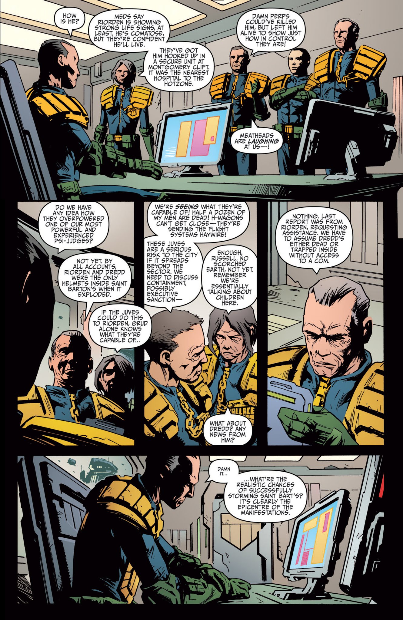 Read online Judge Dredd: Year One comic -  Issue #3 - 16